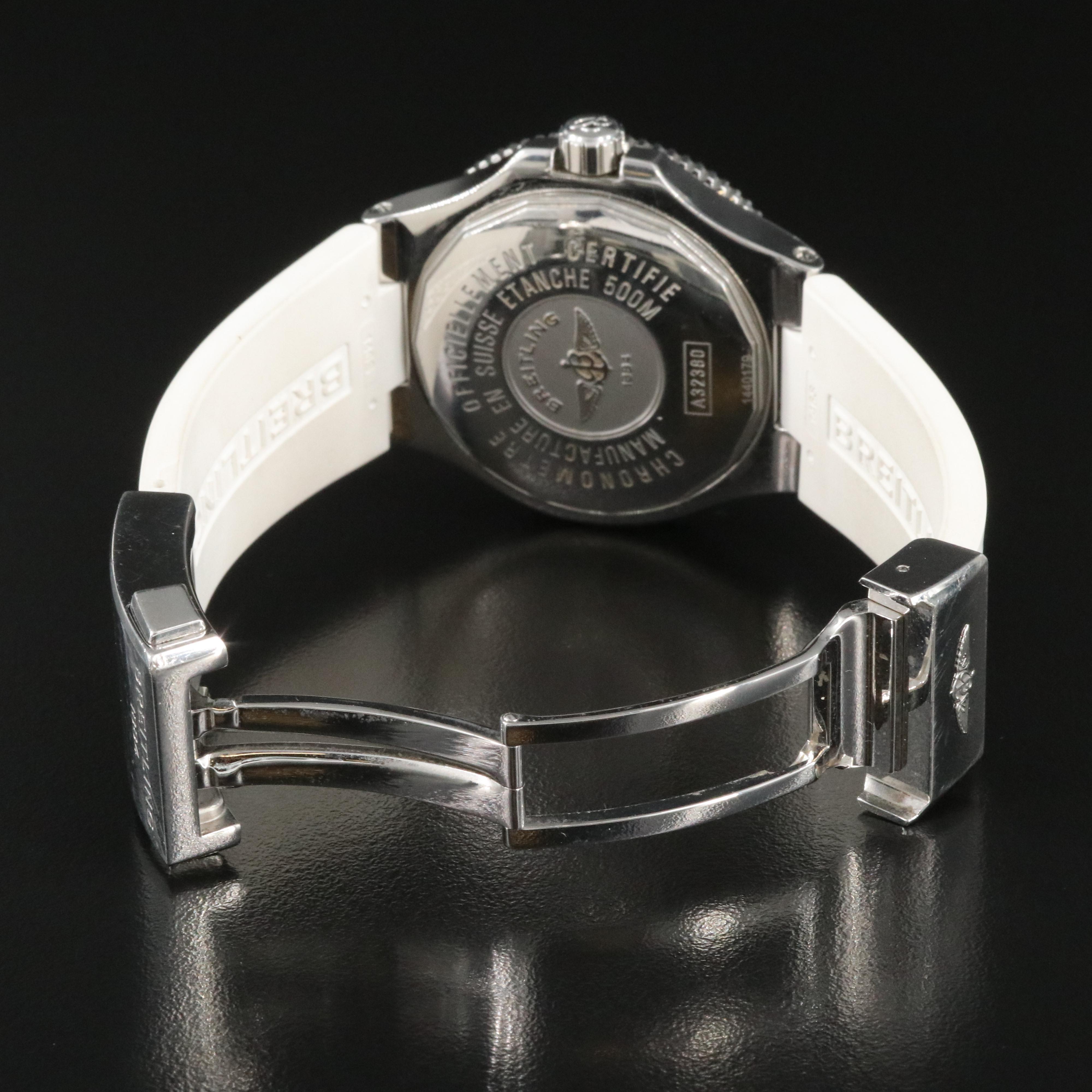 Breitling Superocean GMT A32380 White 41mm Steel Automatic Watch