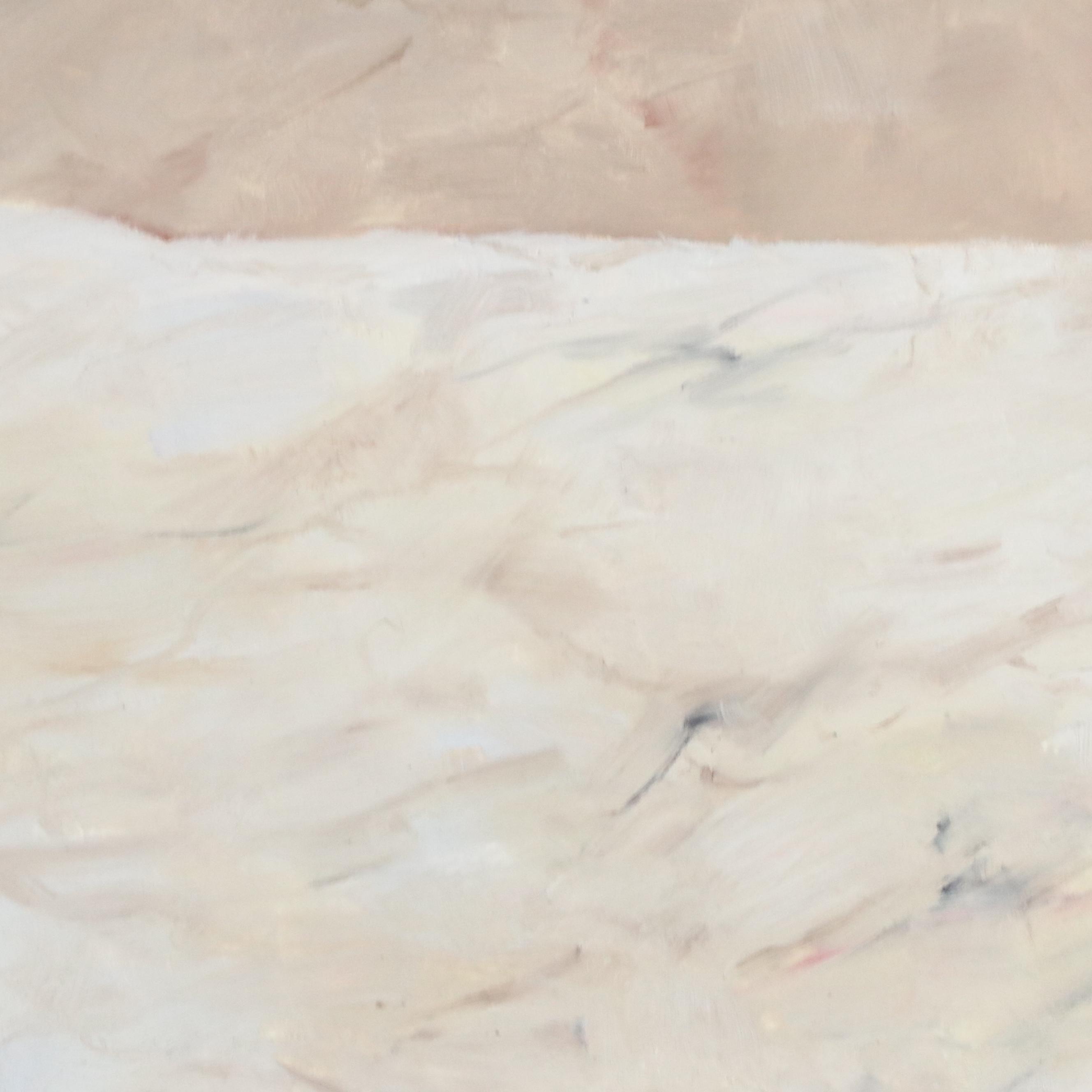 Watkins Large-Scale Gestural Abstract Composition Oil Painting "Tan and Black"