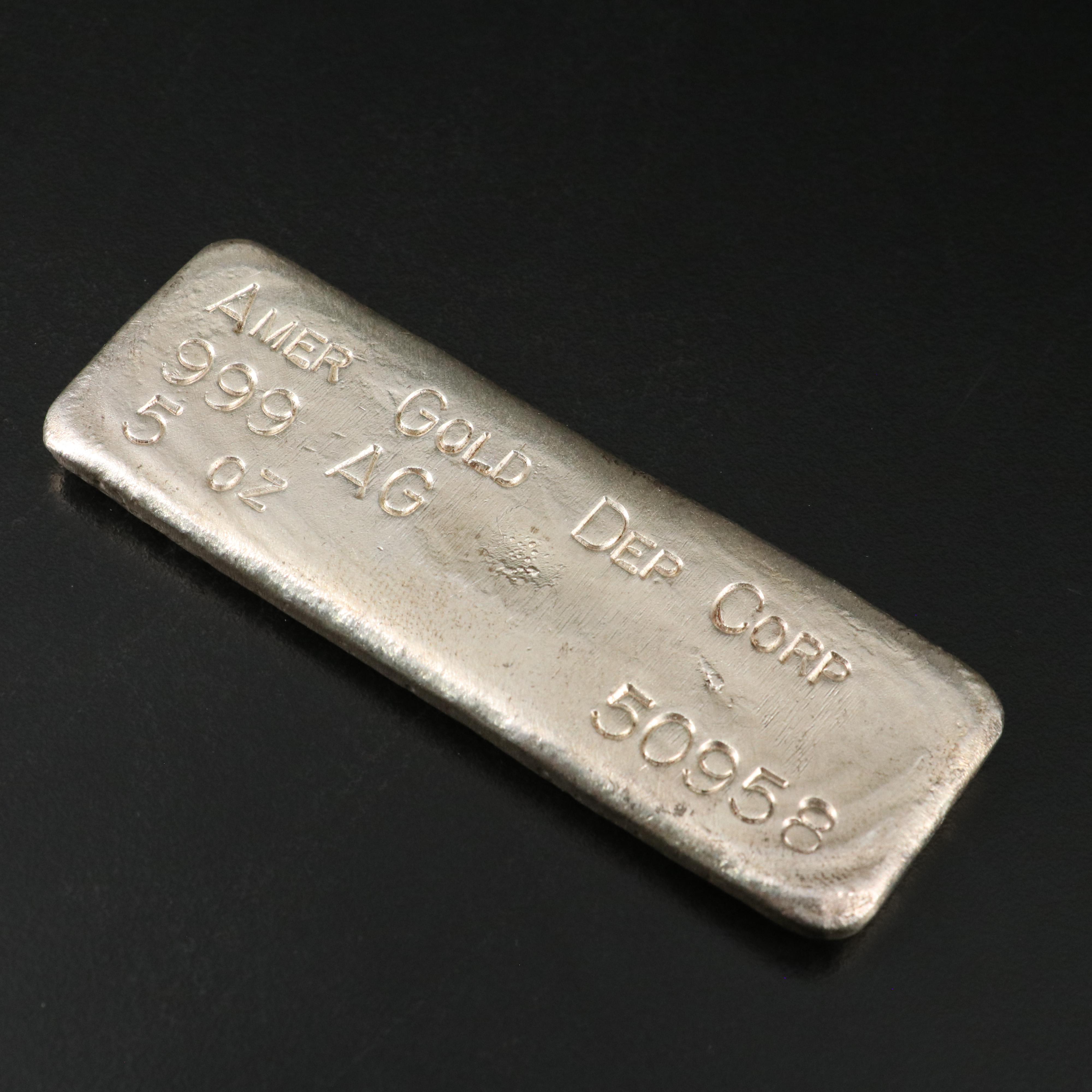 Five-Troy Ounce Fine Silver Ingot