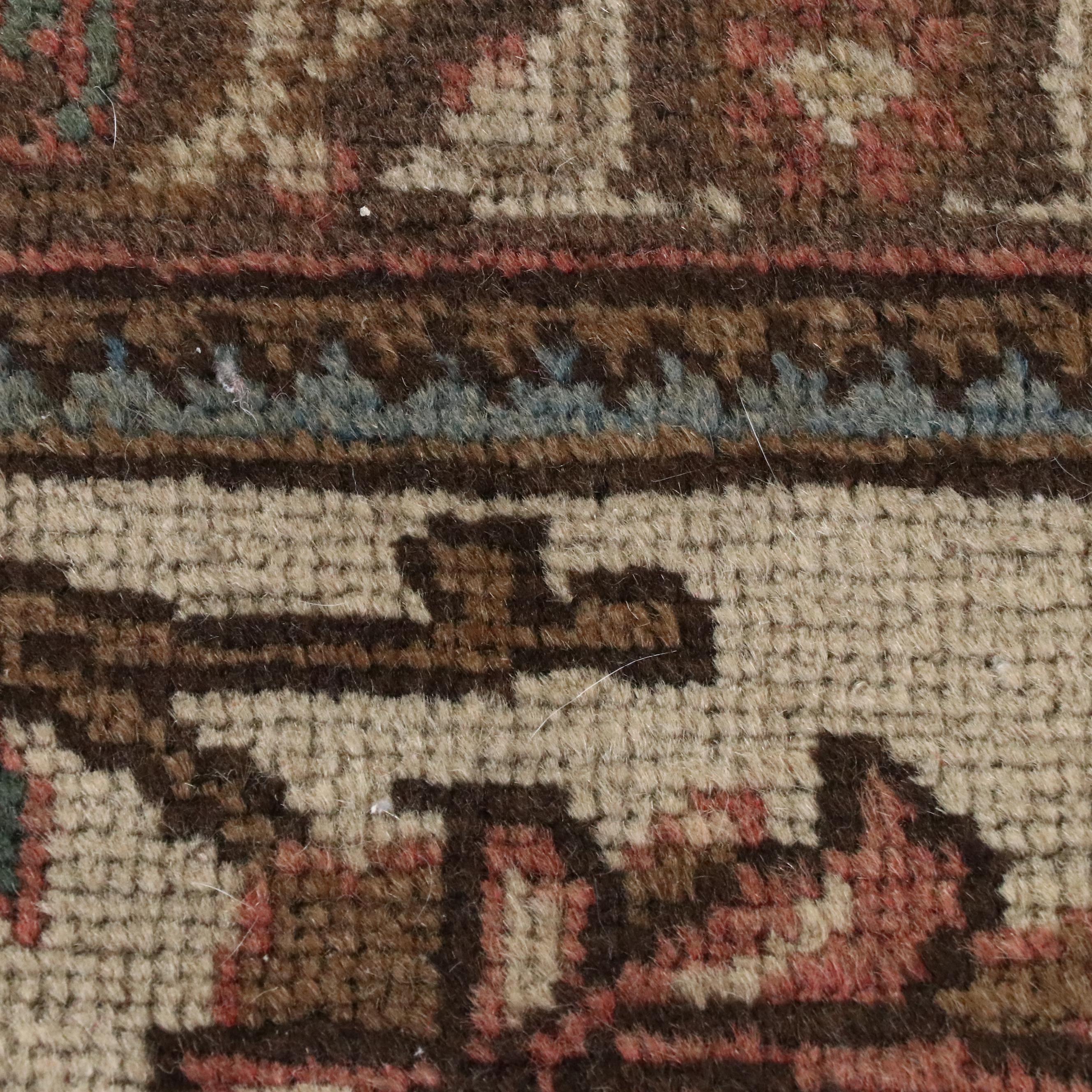 8'11 x 12'7 Hand-Knotted Persian Hamadan Area Rug