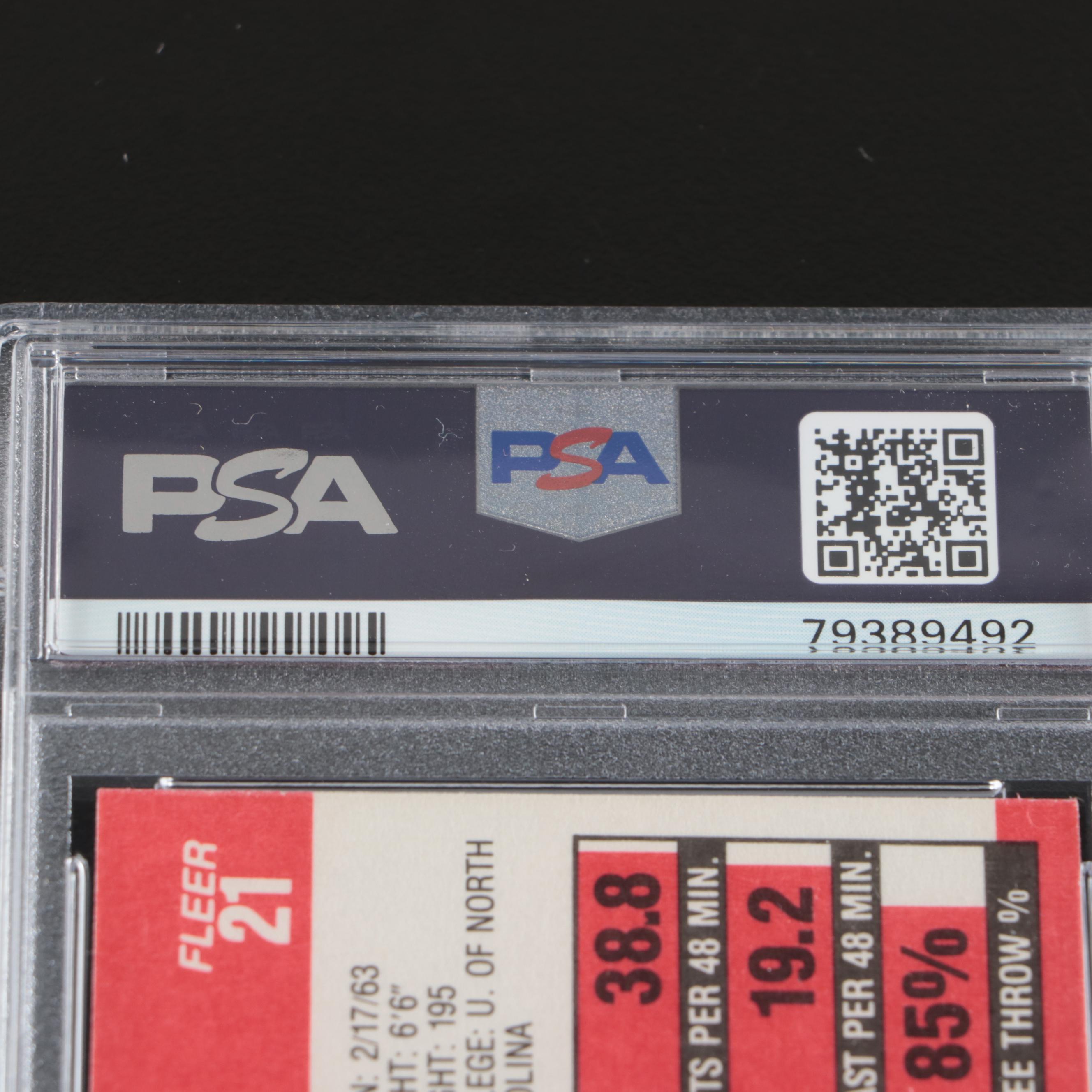 1986 STAR Michael Jordan Basketball Card Graded BGS 8 with 1989 Fleer PSA 9