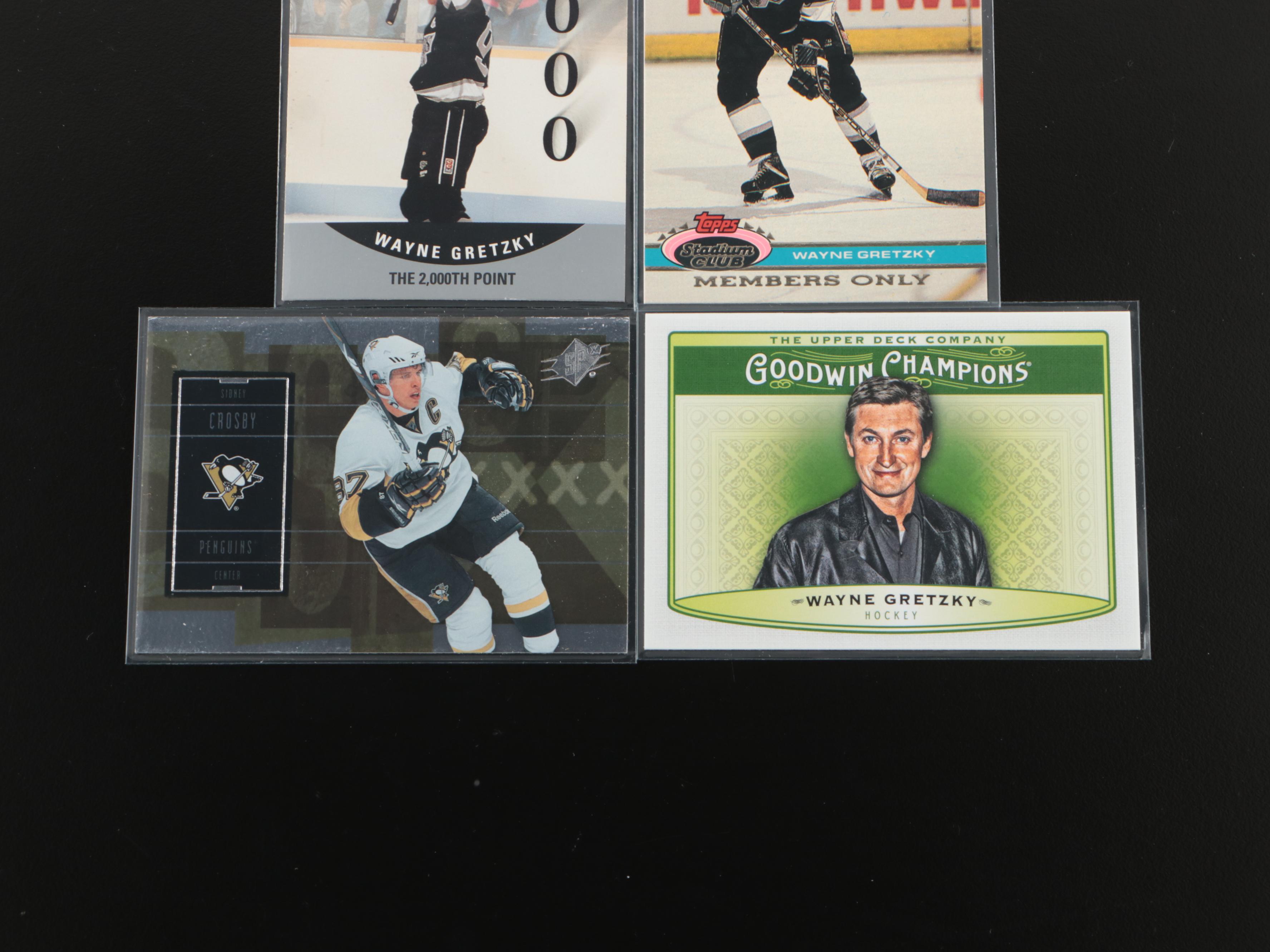 Pro Set with Other Hockey Cards Featuring Wayne Gretzky, Guy Lafleur, and More