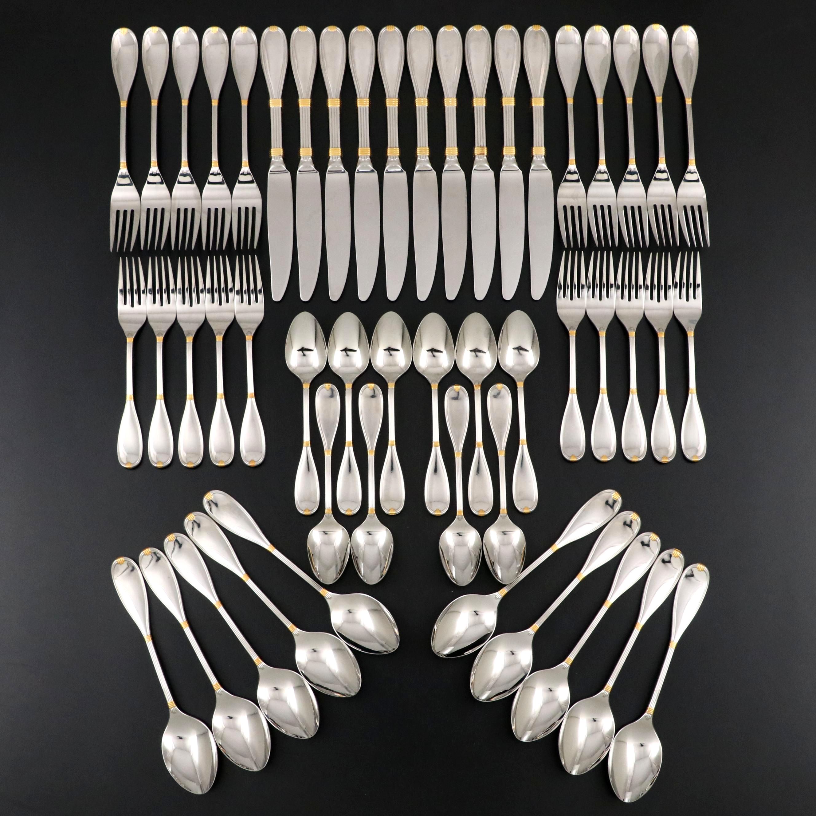 Christian Dior "Antoinette" Stainless Steel Flatware