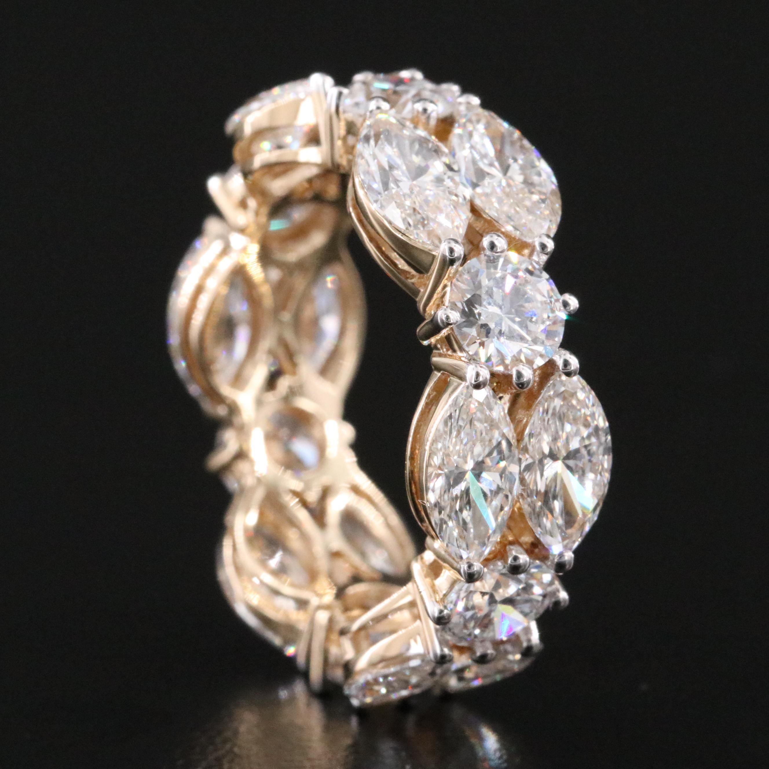 14K 7.03 CTW Lab Grown Diamond Eternity Band