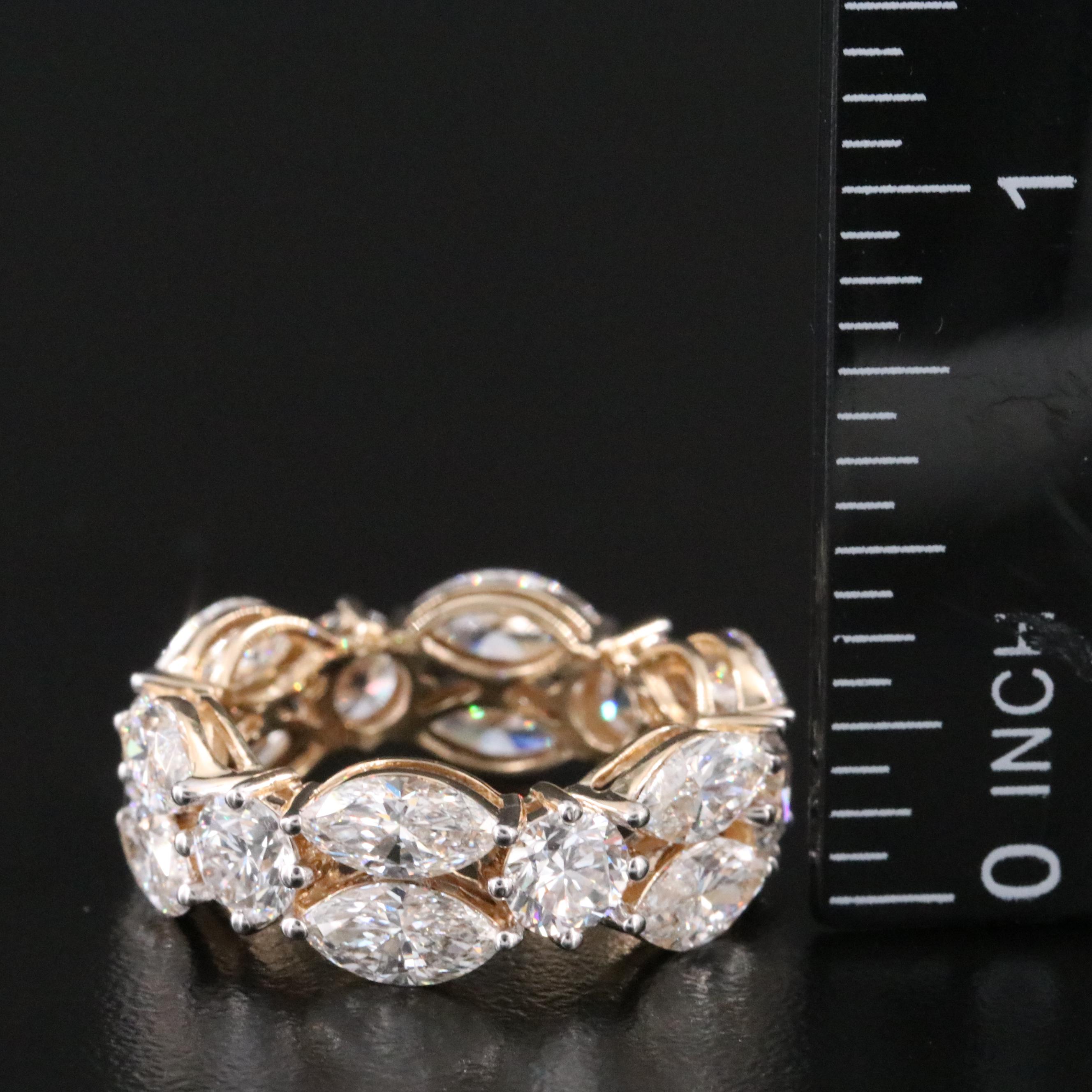 14K 7.03 CTW Lab Grown Diamond Eternity Band