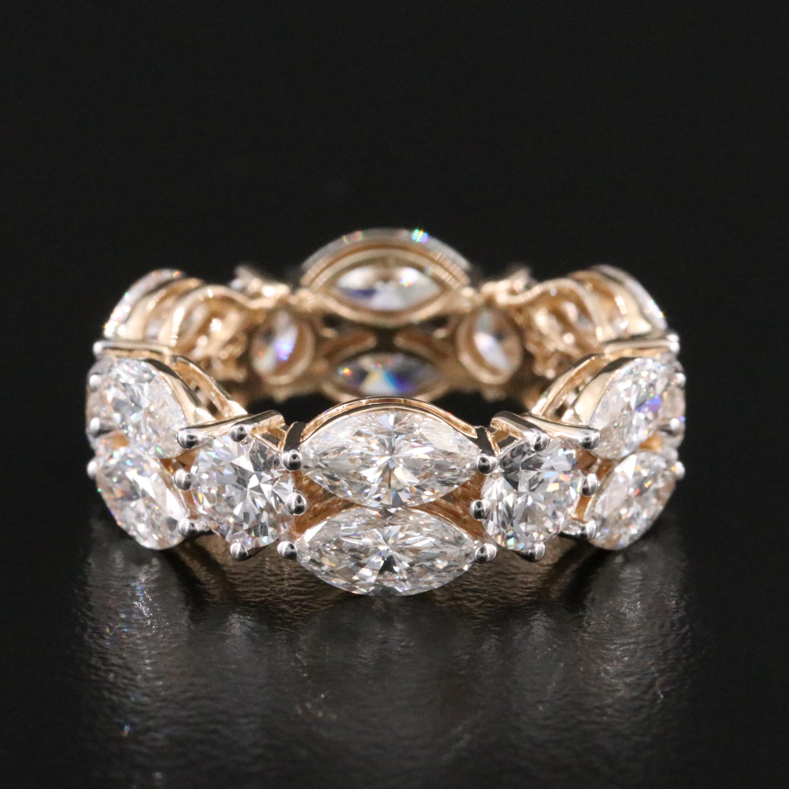 14K 7.03 CTW Lab Grown Diamond Eternity Band