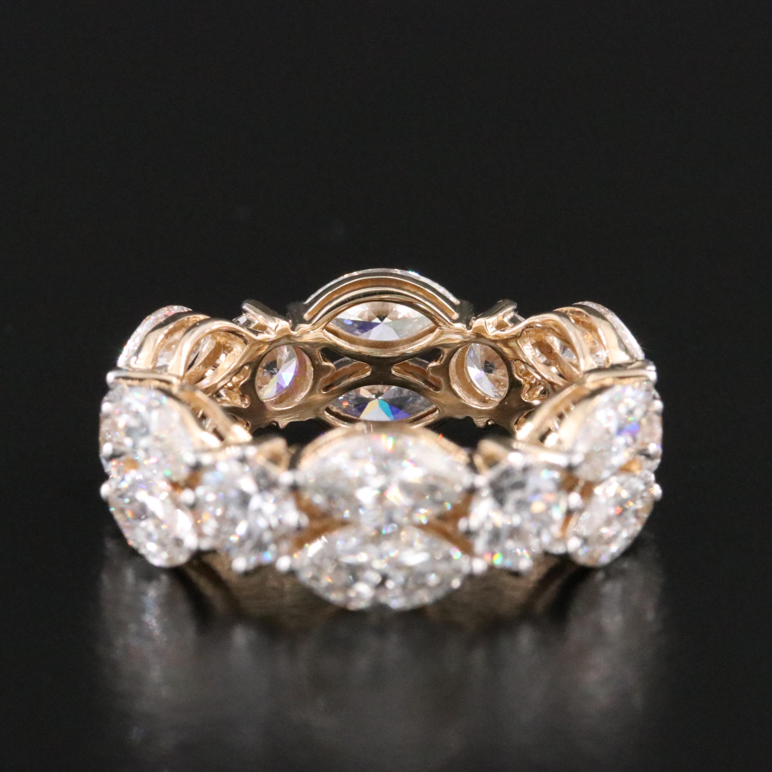 14K 7.03 CTW Lab Grown Diamond Eternity Band