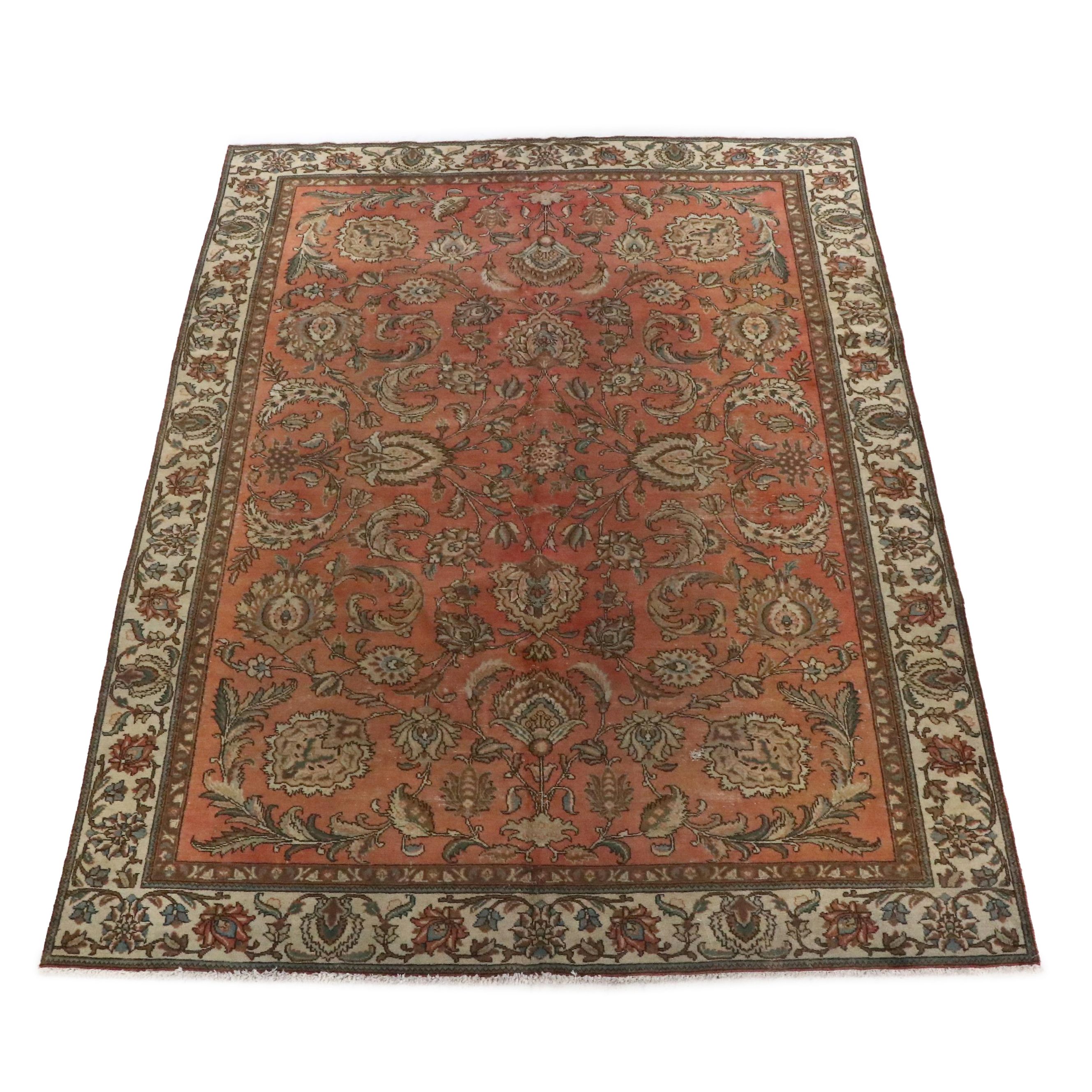 8'11 x 12'7 Hand-Knotted Persian Hamadan Area Rug