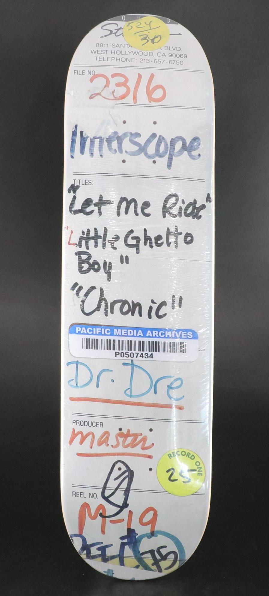 1XRUN & The Chronic Masters "The Session Tapes" Skateboard Deck, 2023