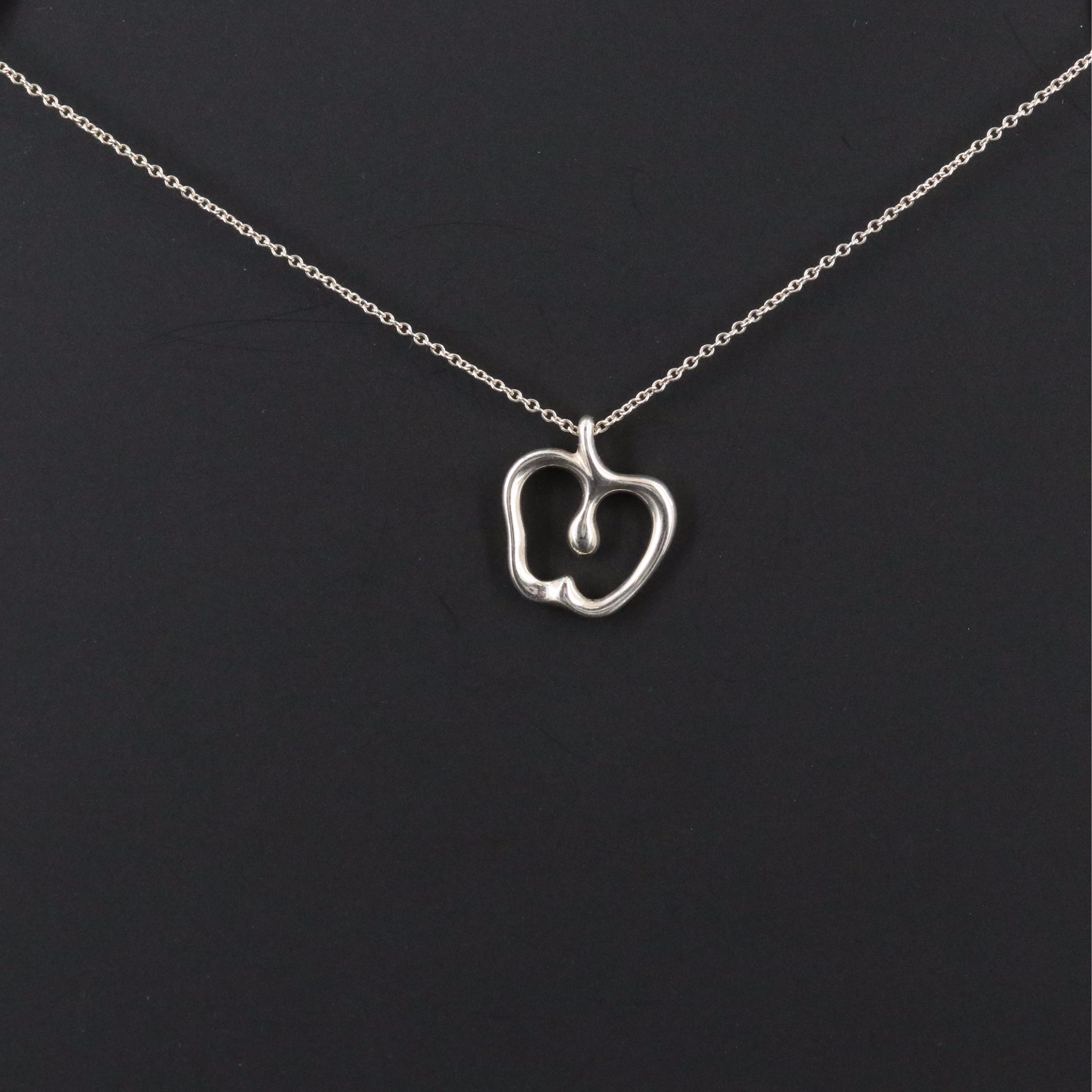 Elsa Peretti for Tiffany & Co. Sterling Apple Pendant Necklace