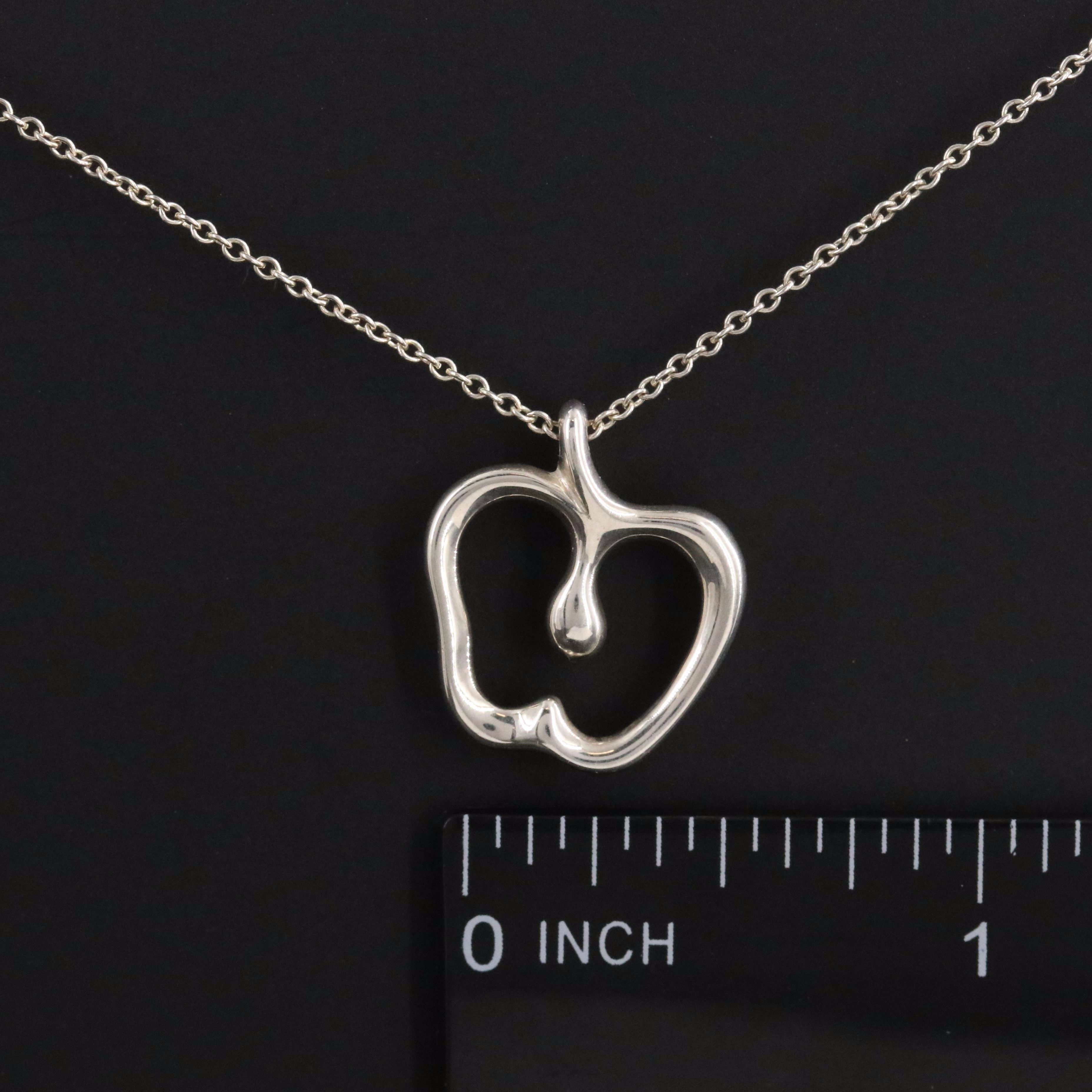 Elsa Peretti for Tiffany & Co. Sterling Apple Pendant Necklace
