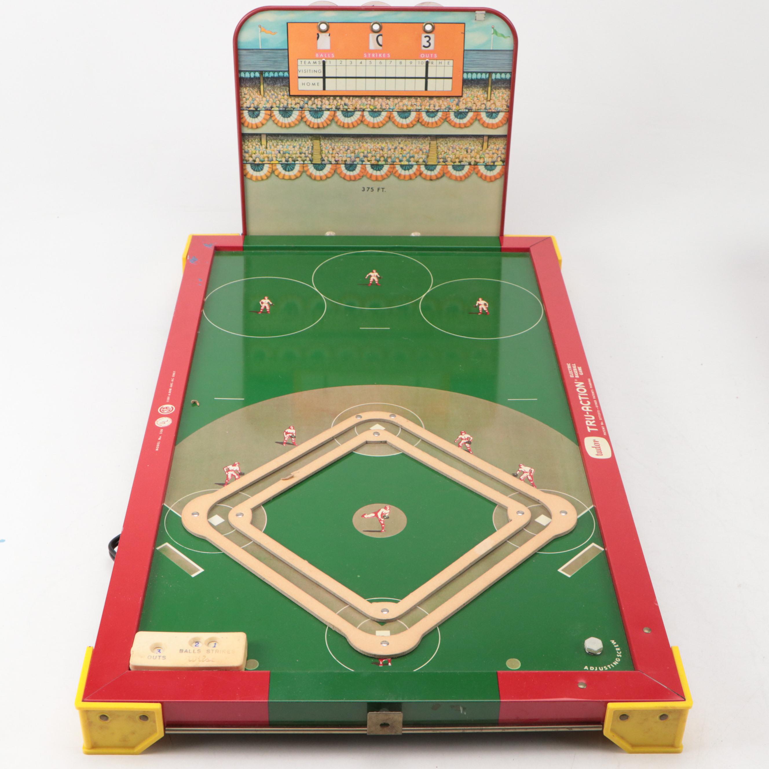 Tudor Tru-Action Electric Baseball Game, Electro-Magnetic Football & More Games