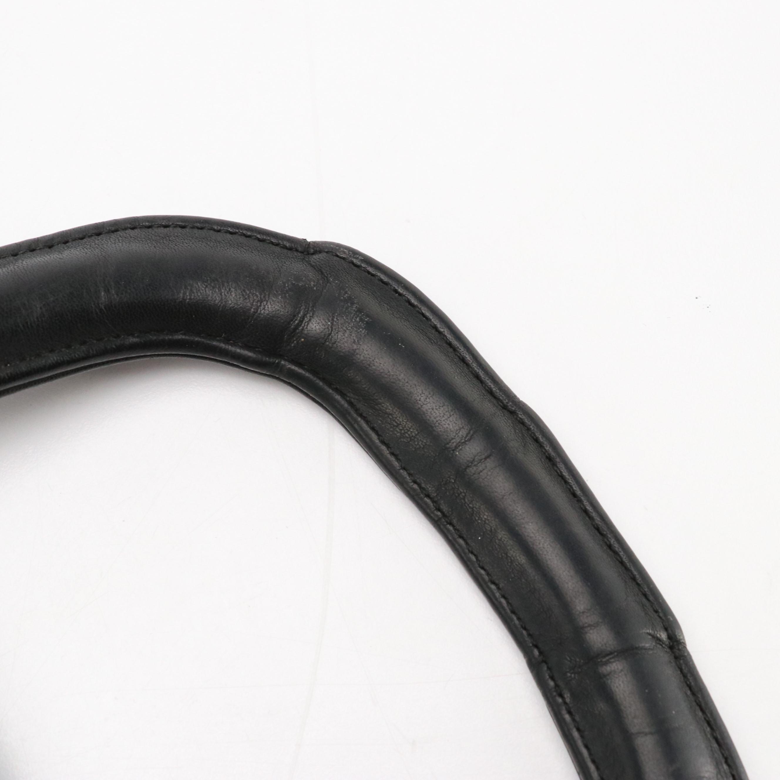 Coach Briefcase in Black Glove-Tanned Cowhide, Made in New York City, and Wallet