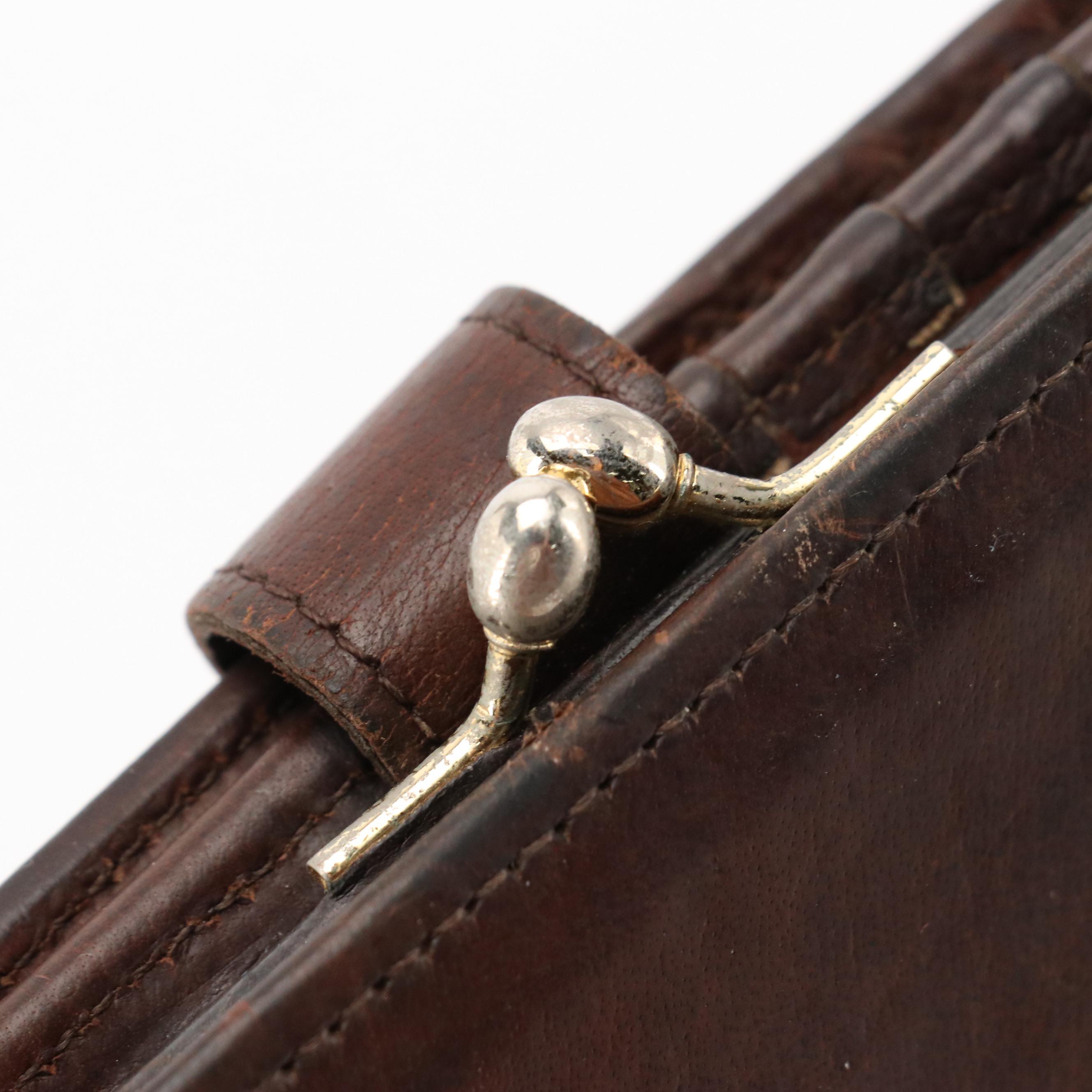 Coach Briefcase in Black Glove-Tanned Cowhide, Made in New York City, and Wallet