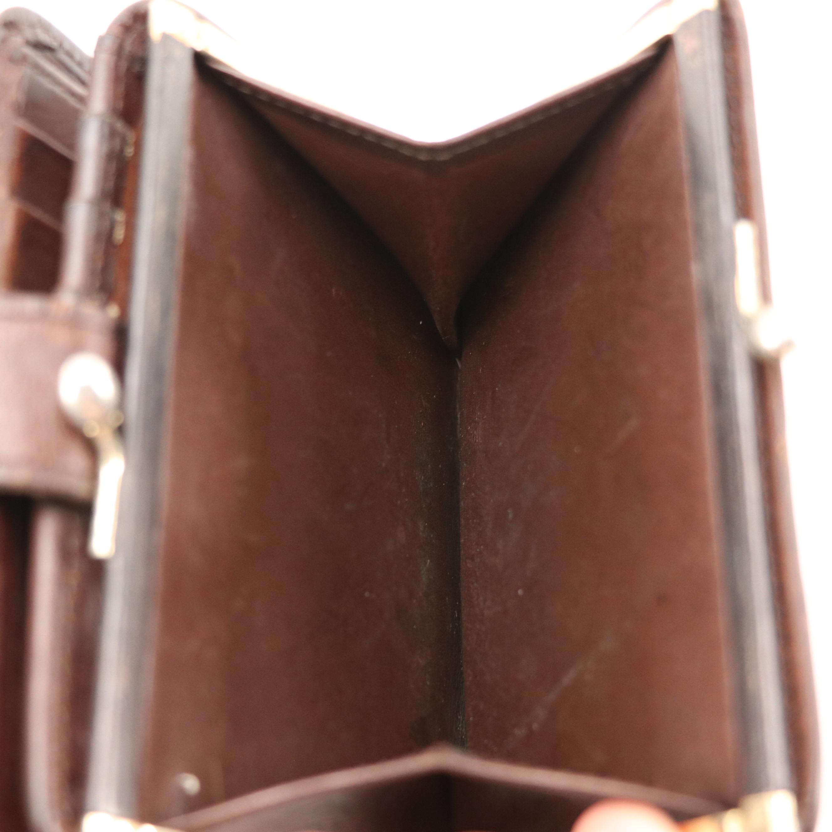 Coach Briefcase in Black Glove-Tanned Cowhide, Made in New York City, and Wallet