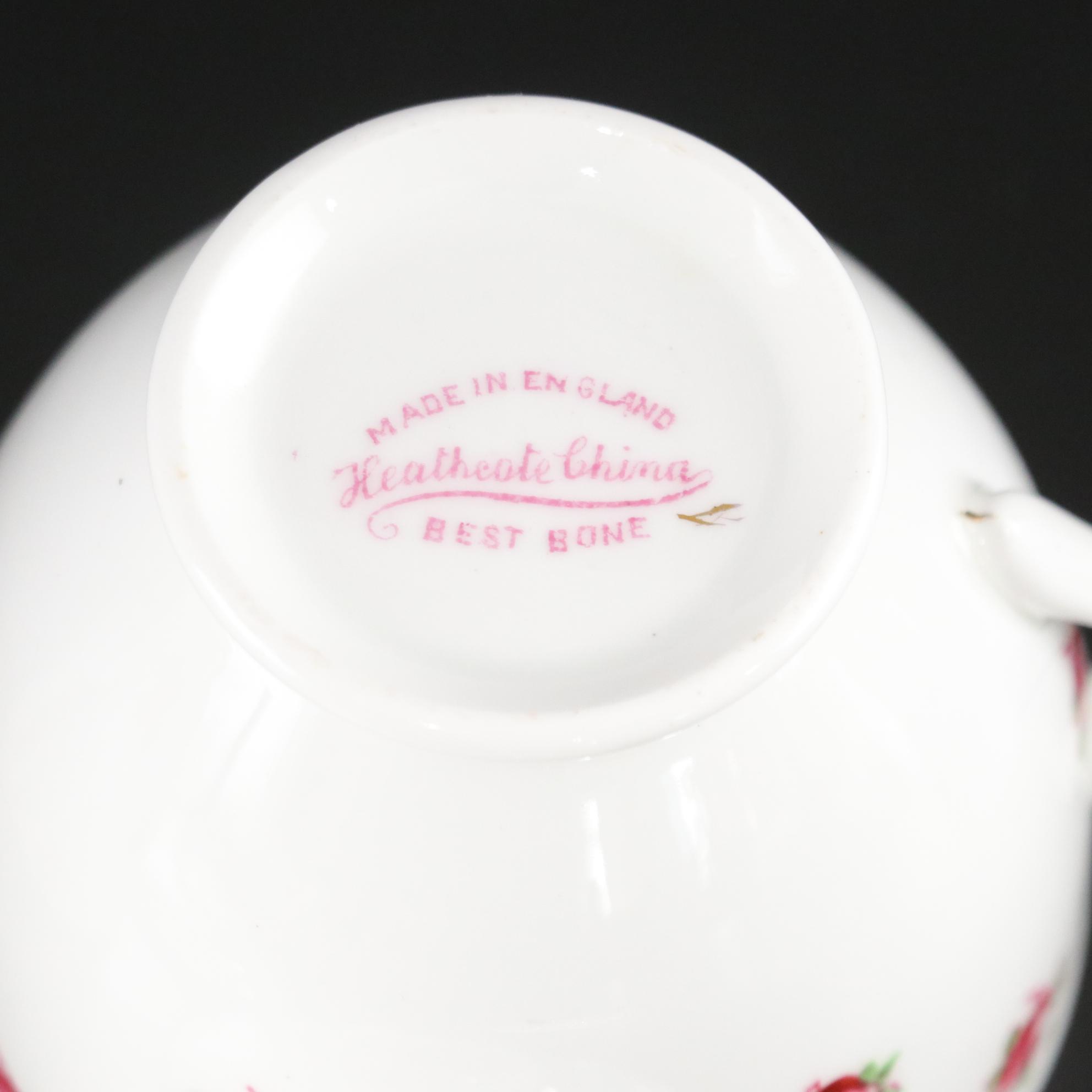 Cauldon & Heathcote China "Rosebud" Tea Cups with Bowls, Plates & More