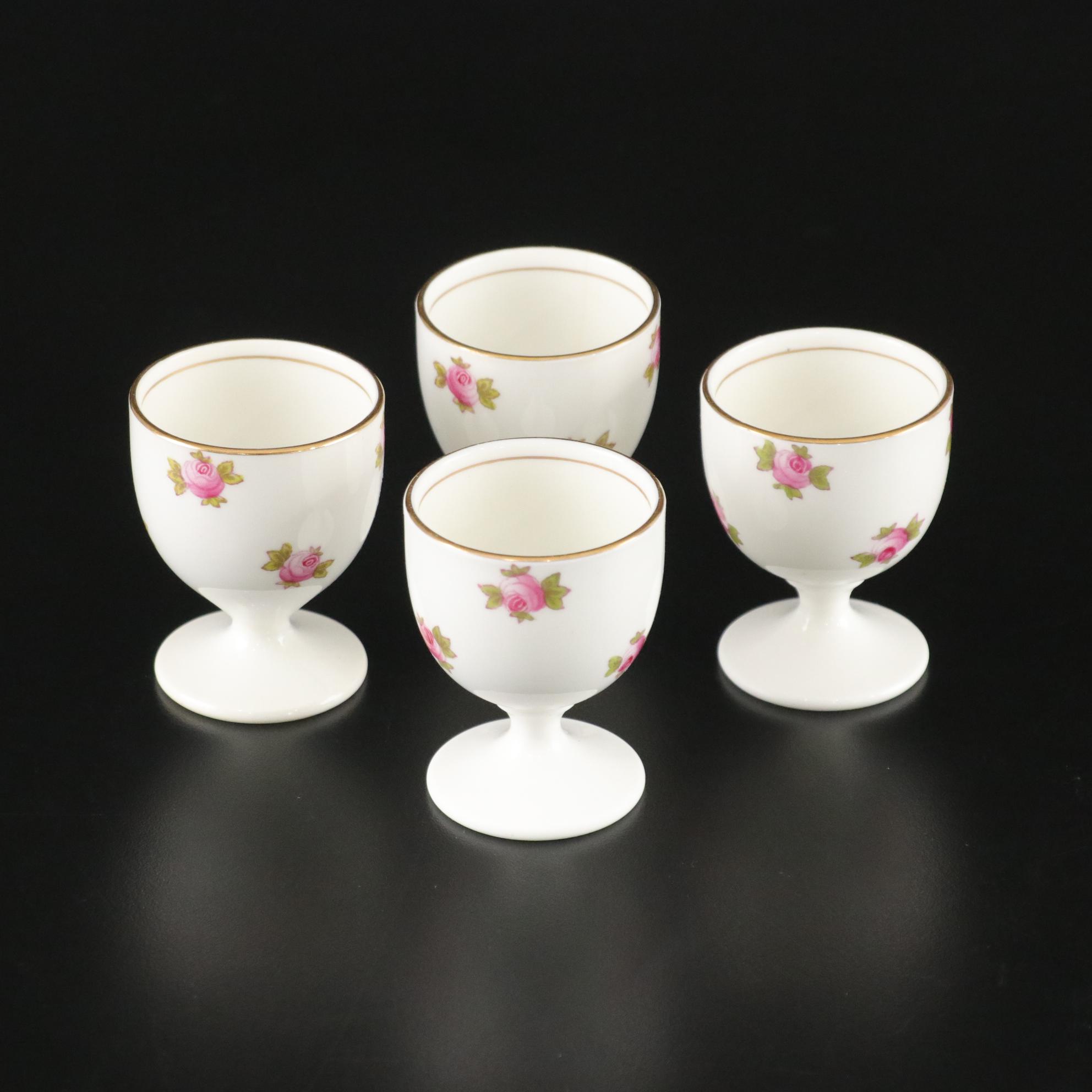 Cauldon & Heathcote China "Rosebud" Tea Cups with Bowls, Plates & More