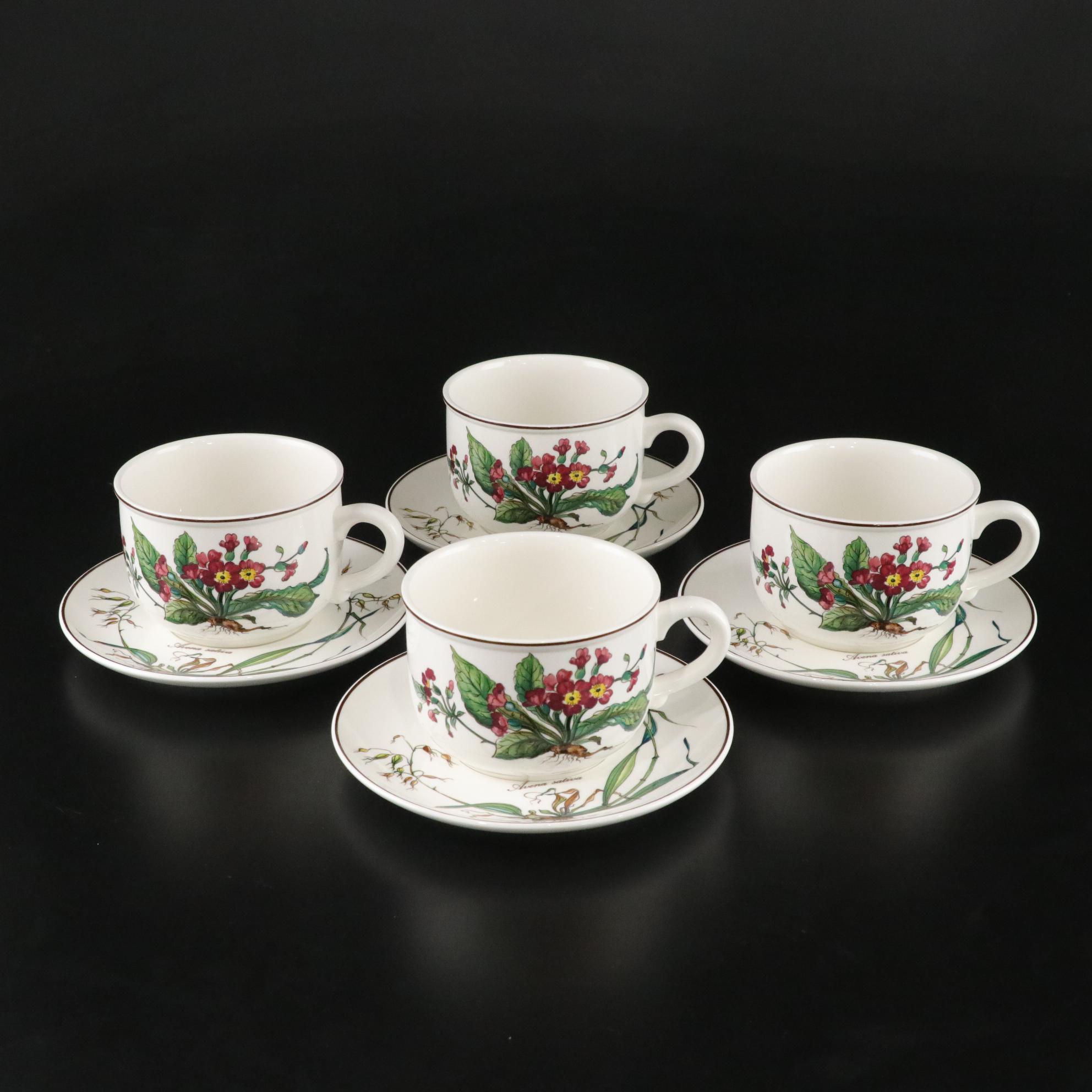 Villeroy & Boch "Botanica" Coffee Service Set with Tray and Covered Butter Dish