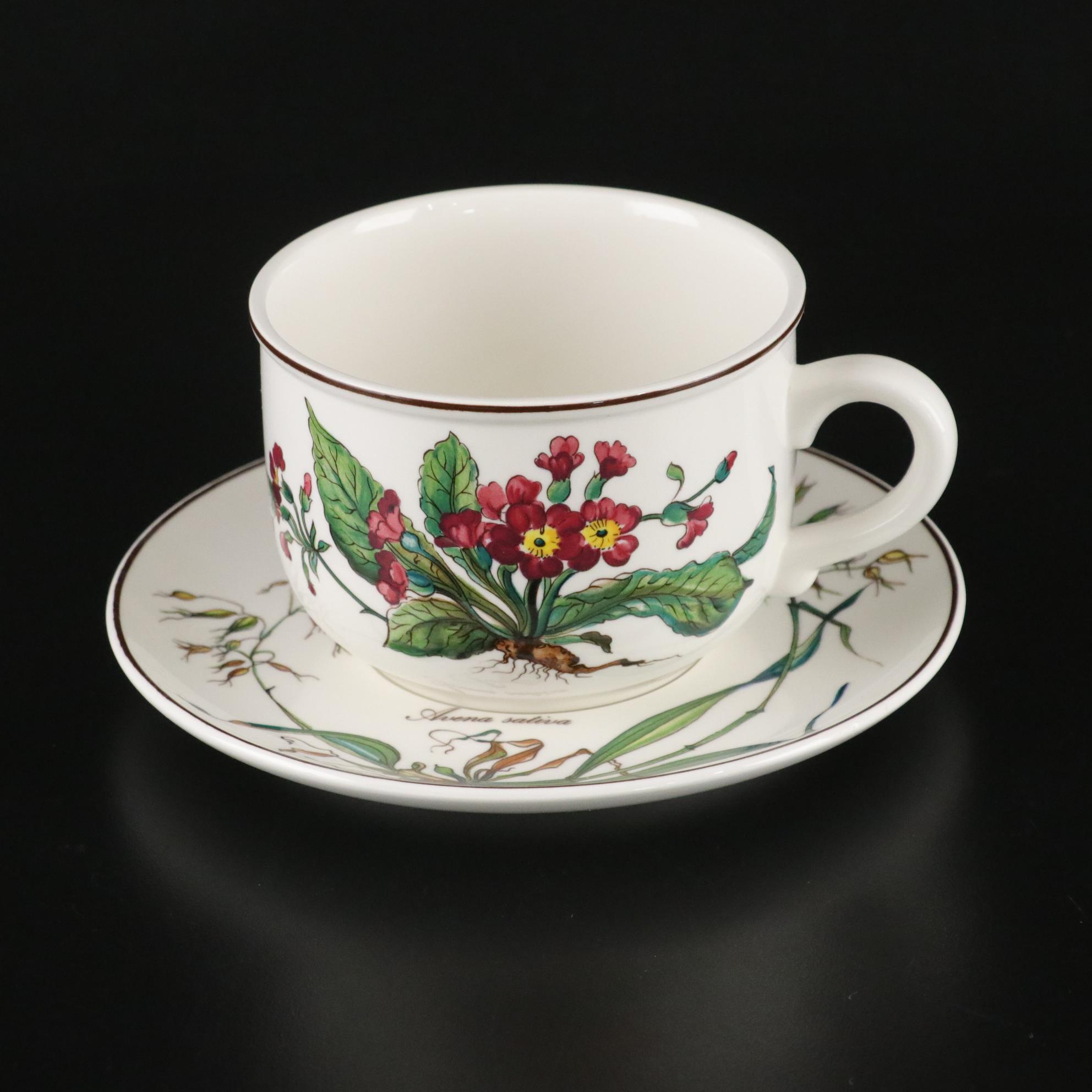 Villeroy & Boch "Botanica" Coffee Service Set with Tray and Covered Butter Dish