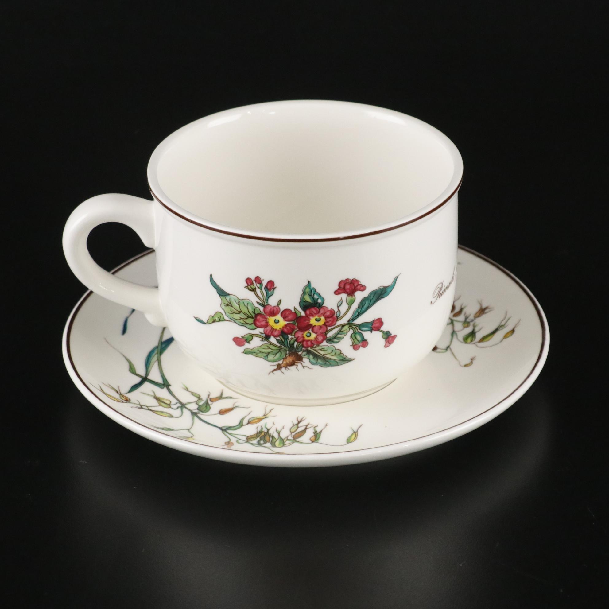 Villeroy & Boch "Botanica" Coffee Service Set with Tray and Covered Butter Dish