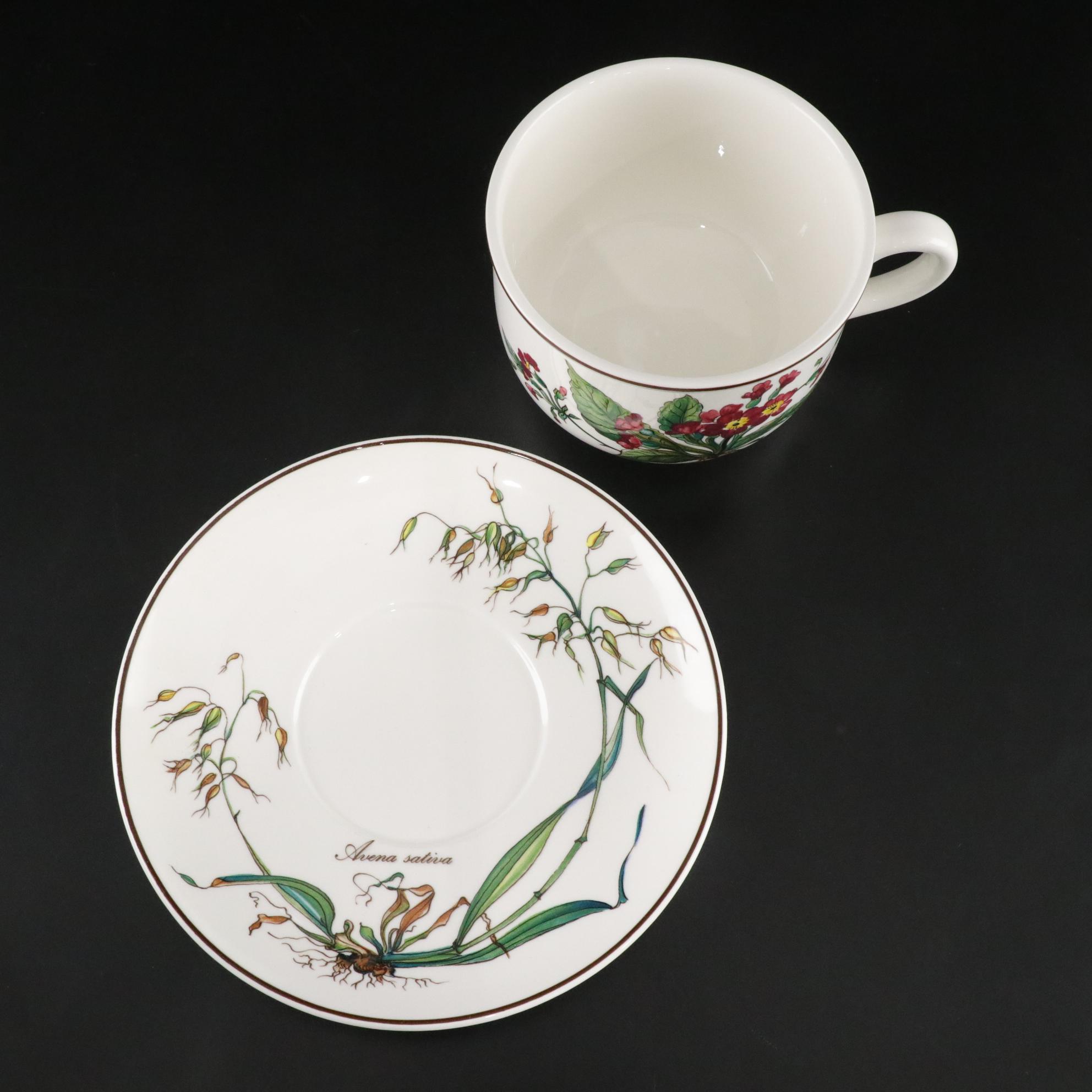 Villeroy & Boch "Botanica" Coffee Service Set with Tray and Covered Butter Dish
