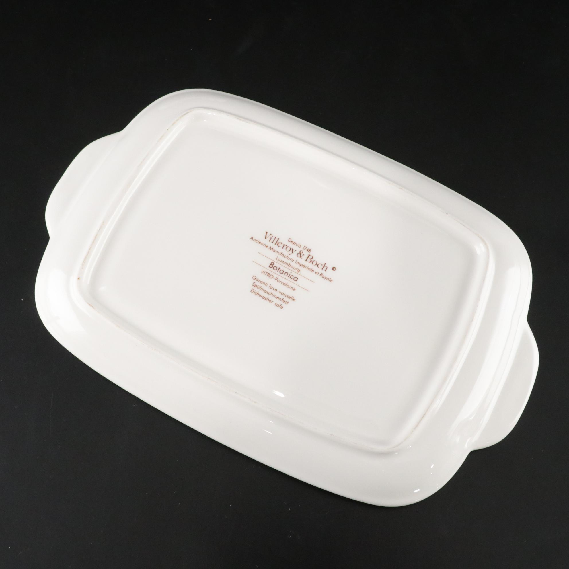 Villeroy & Boch "Botanica" Coffee Service Set with Tray and Covered Butter Dish