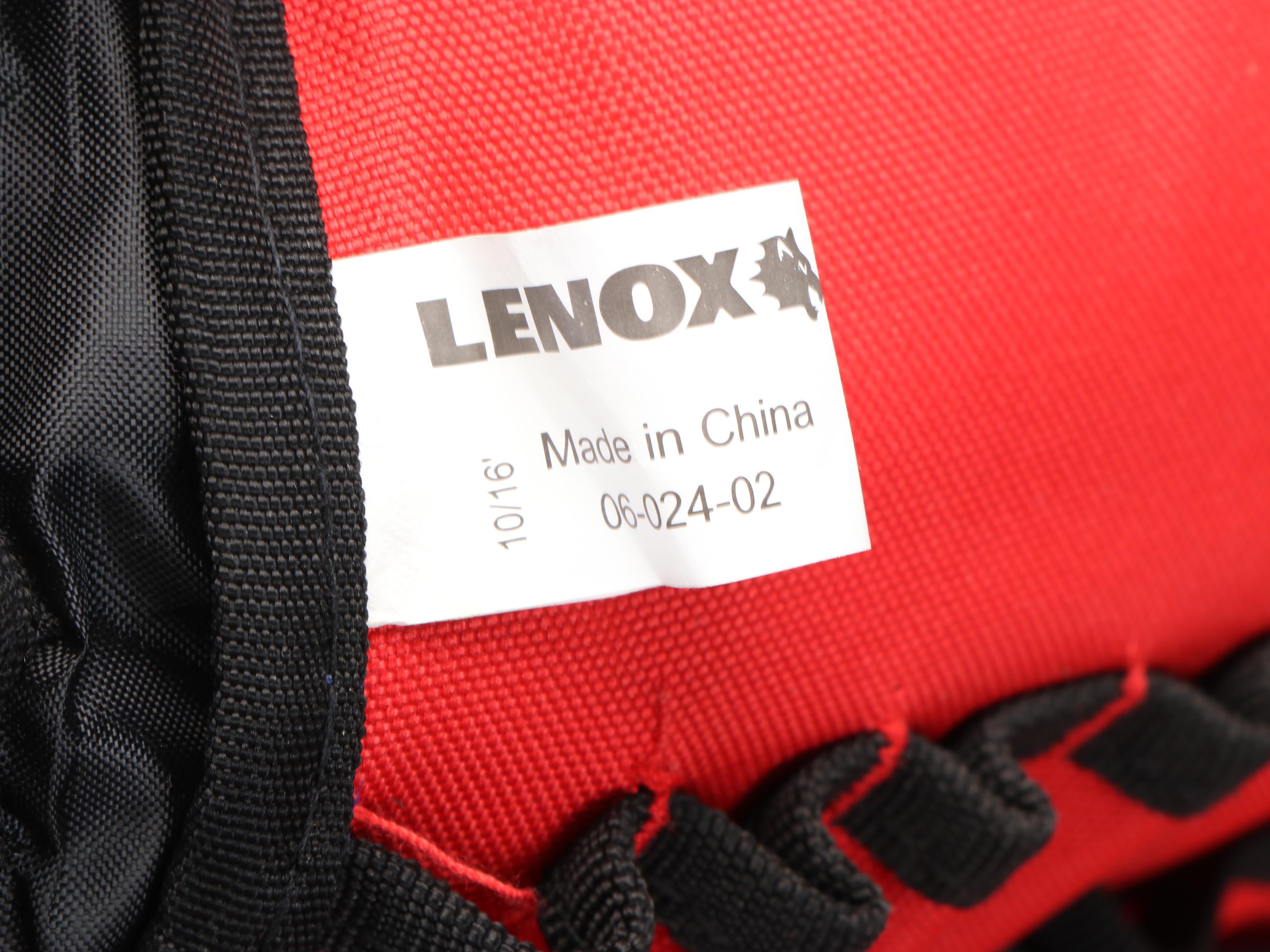 Lenox Tool Storage Backpack with Level and Flat-Free Lawnmower Tires