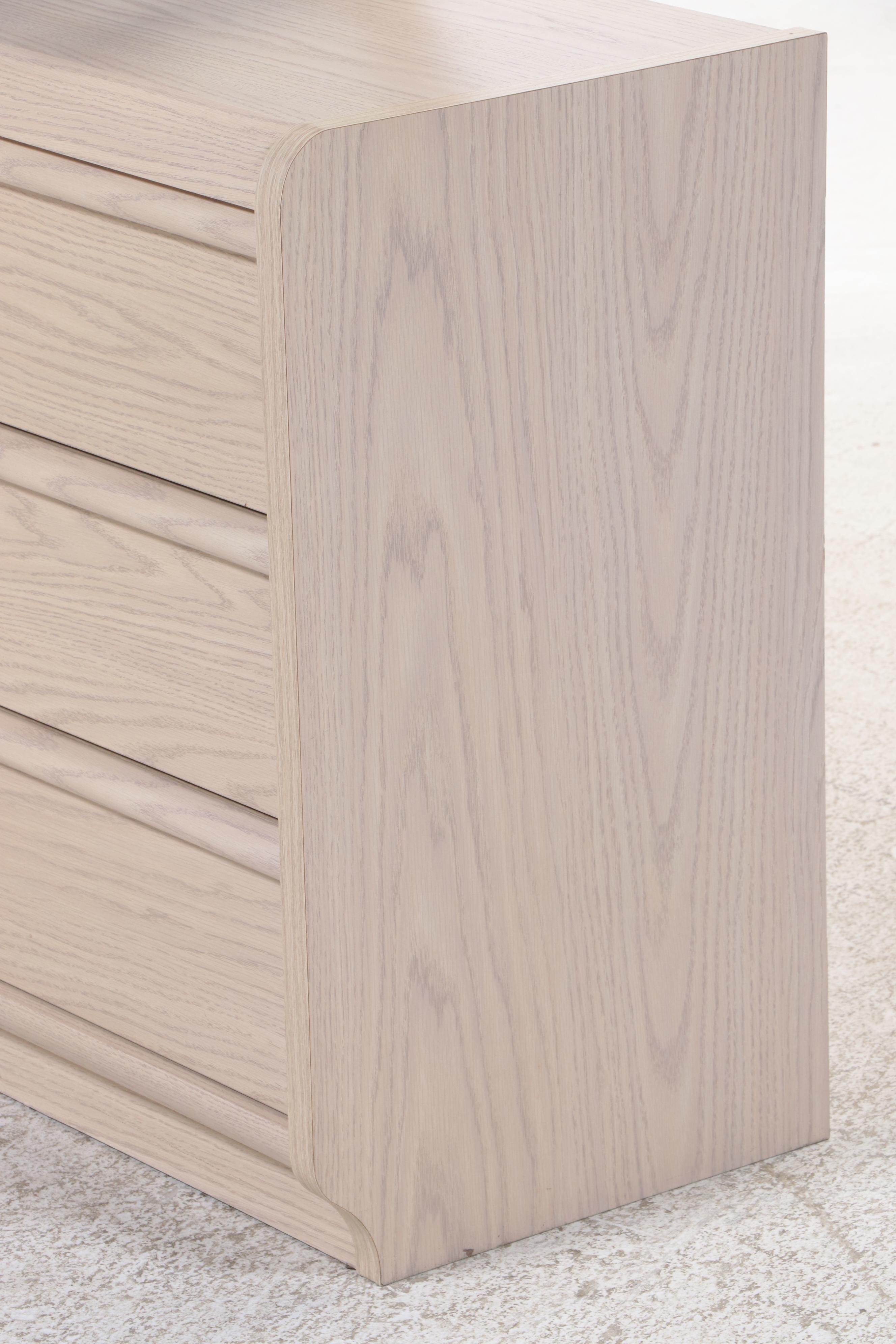 Palliser Postmodernist Oak-Grained Laminate Six-Drawer Dresser