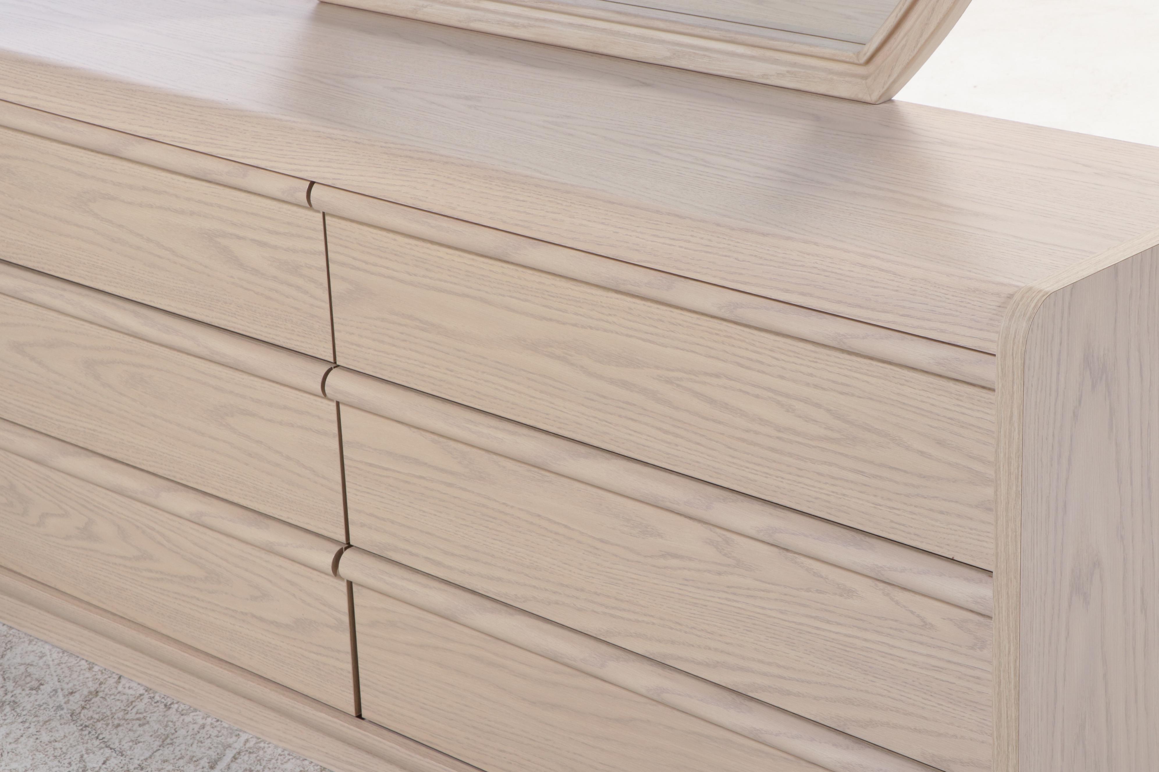 Palliser Postmodernist Oak-Grained Laminate Six-Drawer Dresser