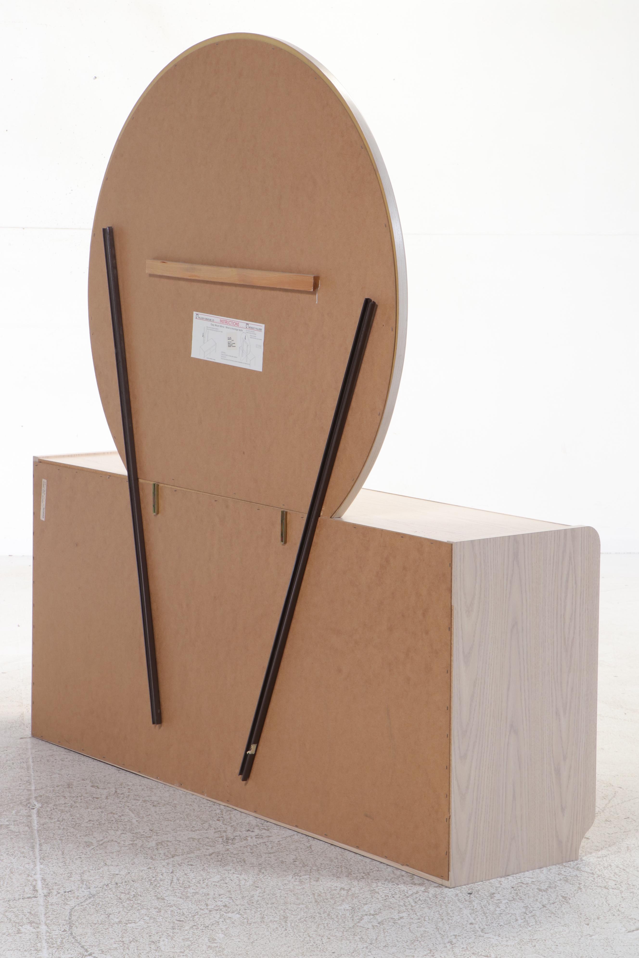 Palliser Postmodernist Oak-Grained Laminate Six-Drawer Dresser