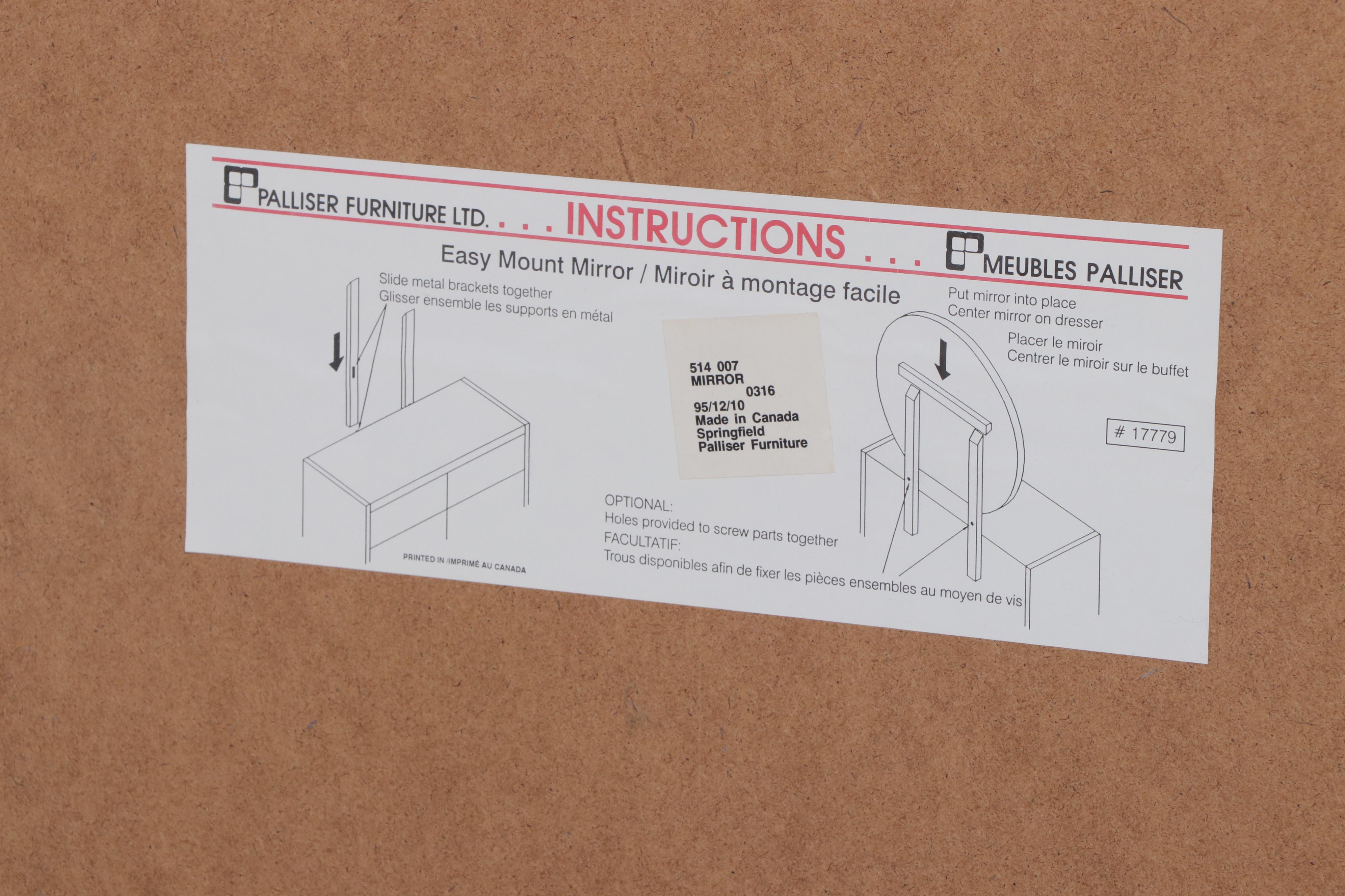 Palliser Postmodernist Oak-Grained Laminate Six-Drawer Dresser