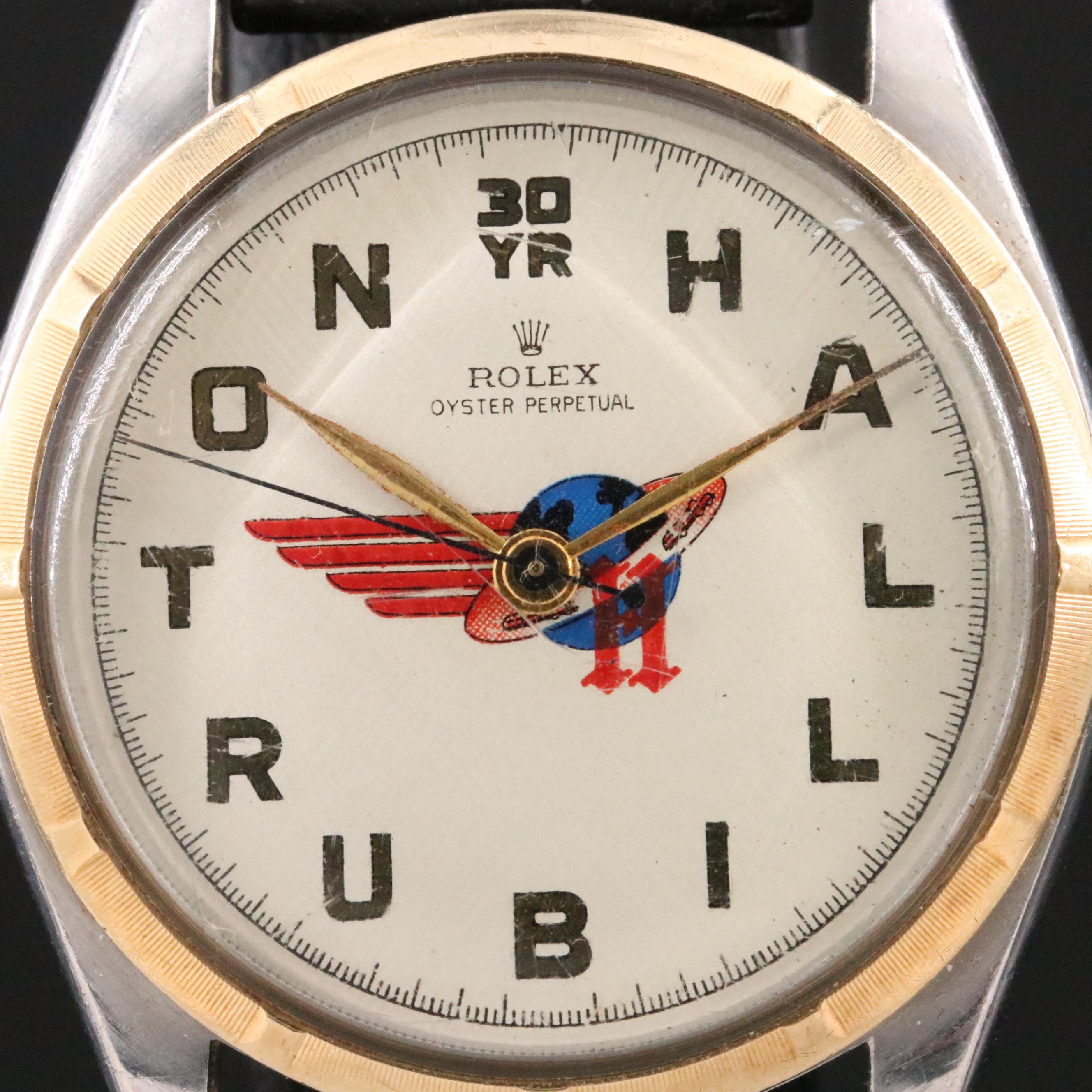 1963 Rolex Oyster Perpetual 6285 Halliburton 30yr Service Award Automatic Watch