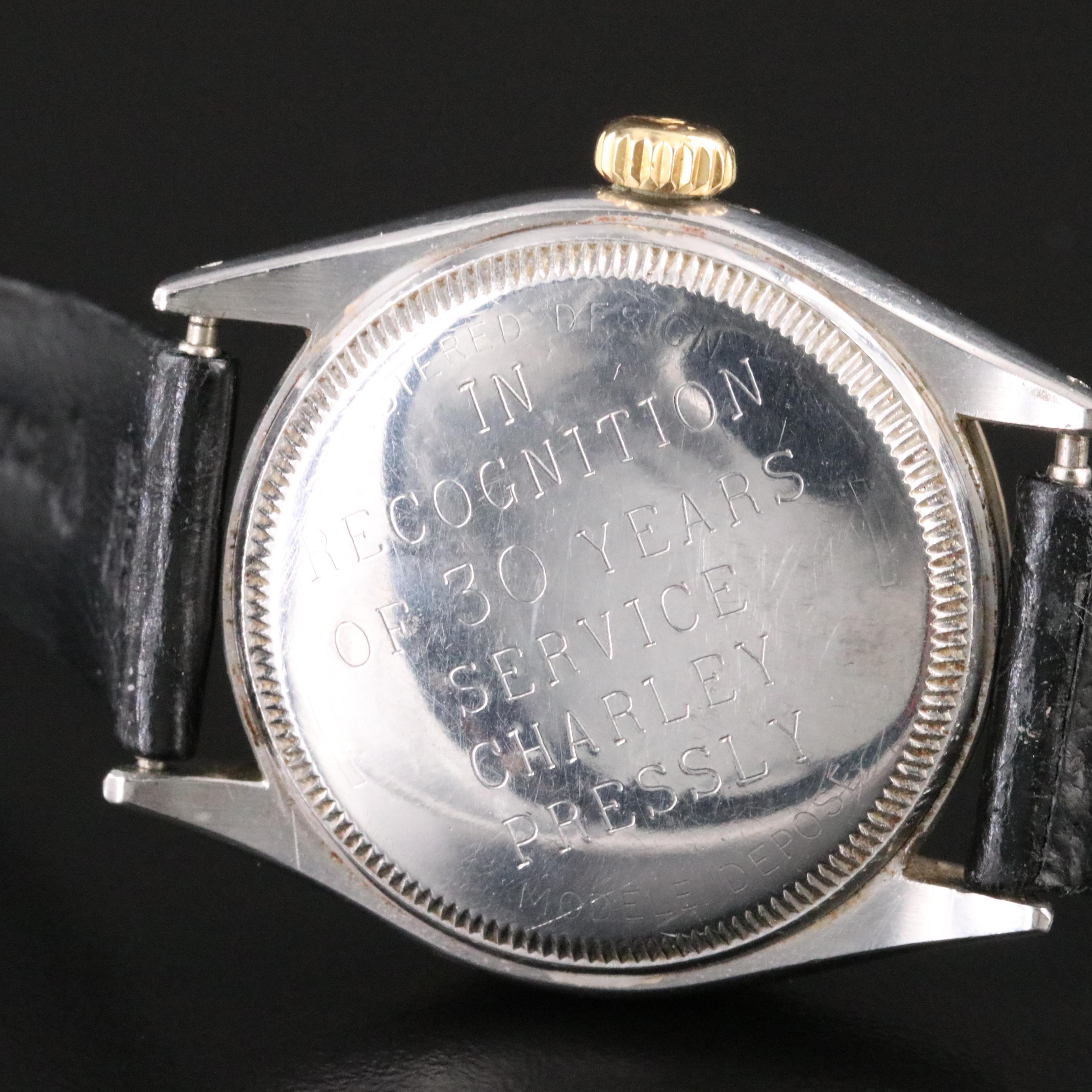 1963 Rolex Oyster Perpetual 6285 Halliburton 30yr Service Award Automatic Watch