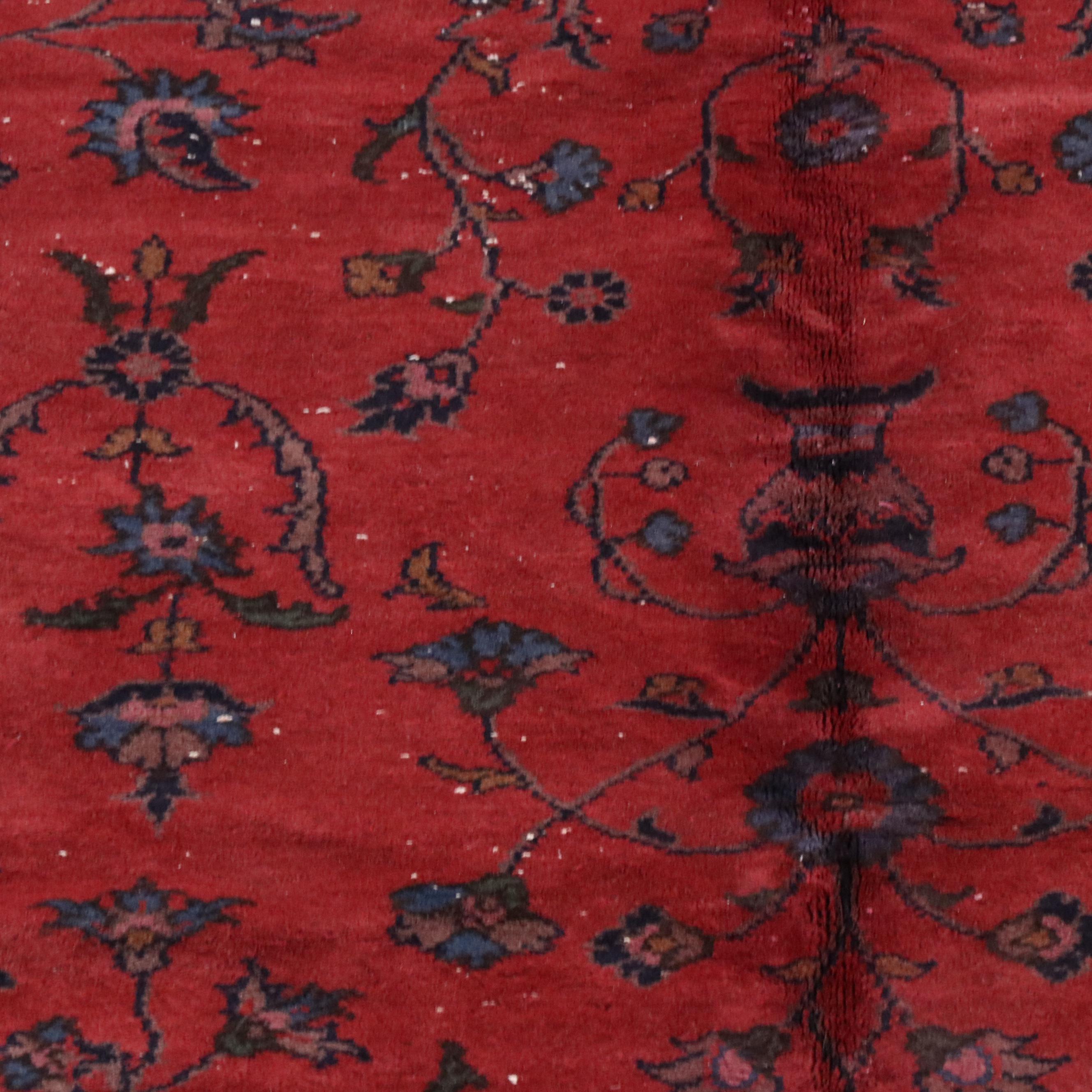 8'11 x 12' Hand-Knotted Persian Sarouk Room-Sized Rug