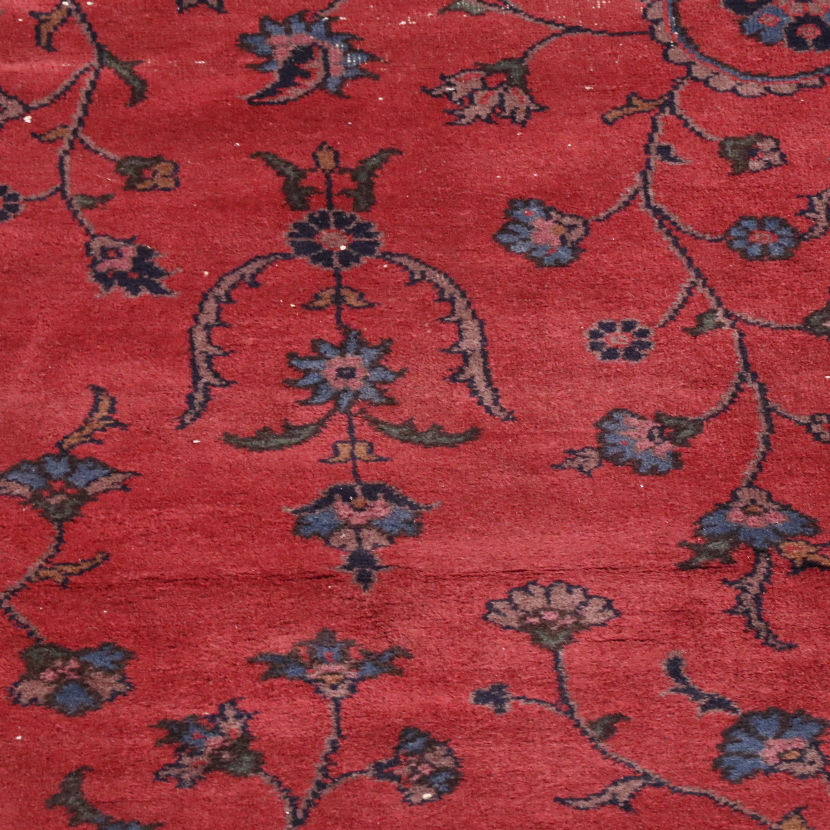 8'11 x 12' Hand-Knotted Persian Sarouk Room-Sized Rug