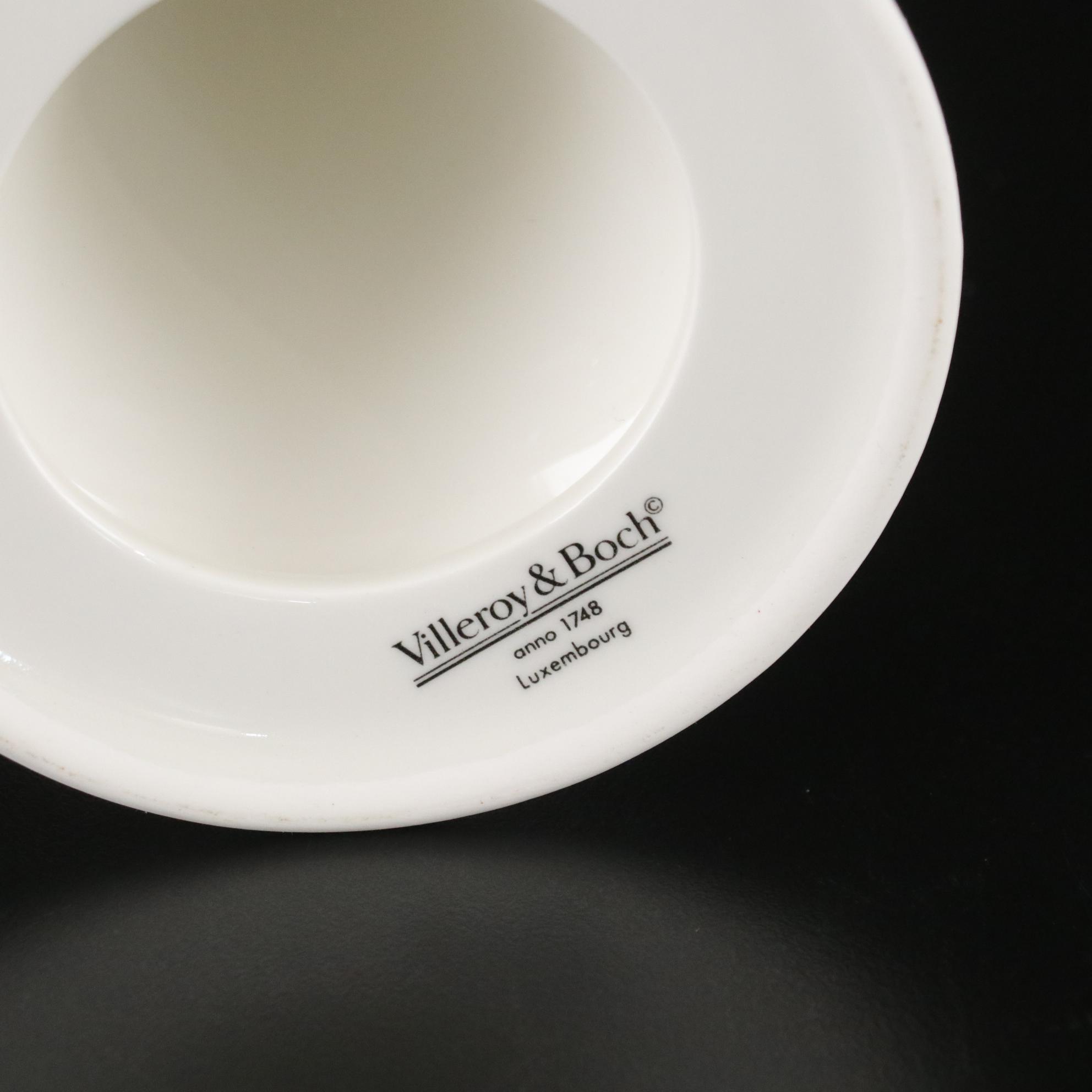 Villeroy & Boch "Botanica" Ceramic Candlesticks, Votive Holders and Plastic Tray