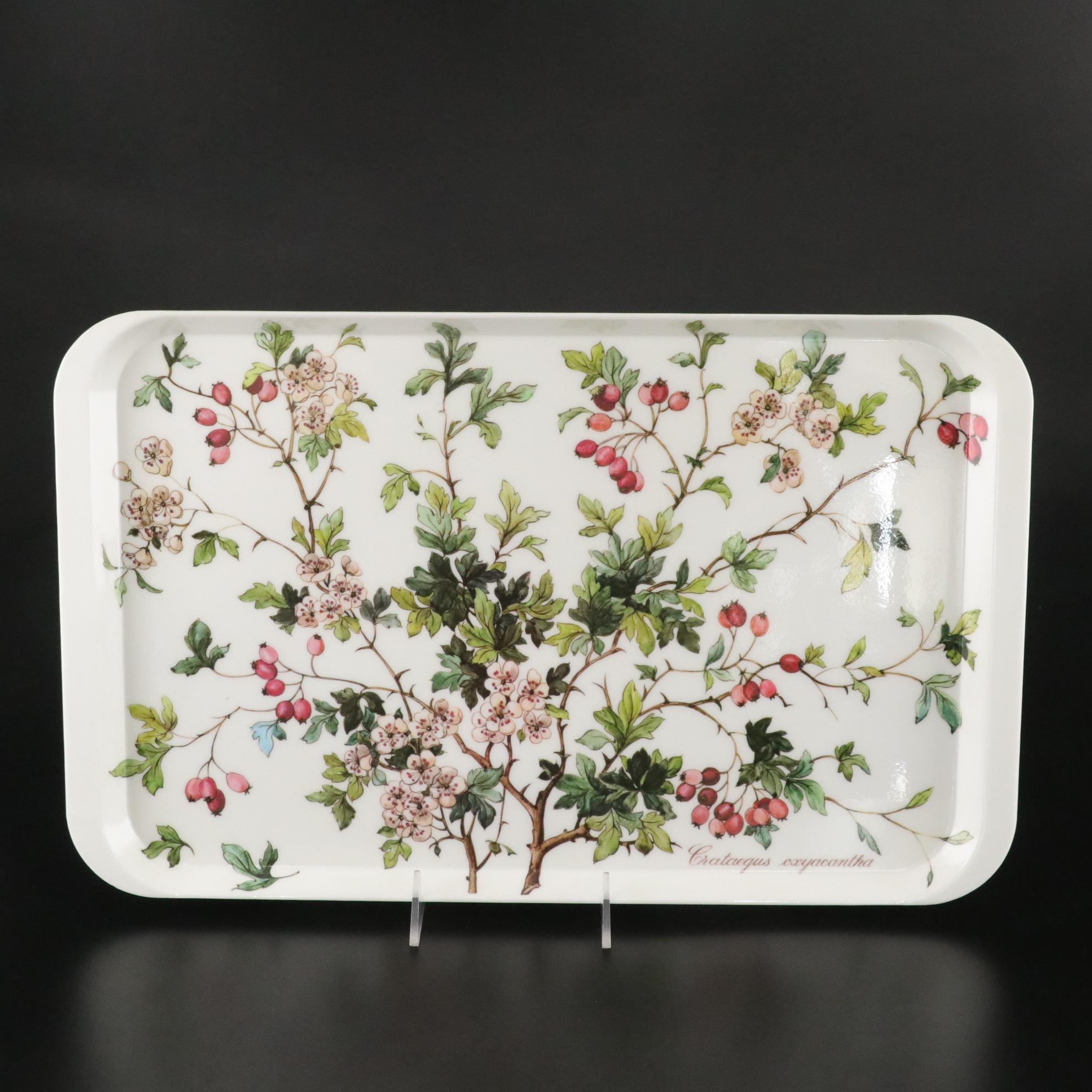 Villeroy & Boch "Botanica" Ceramic Candlesticks, Votive Holders and Plastic Tray