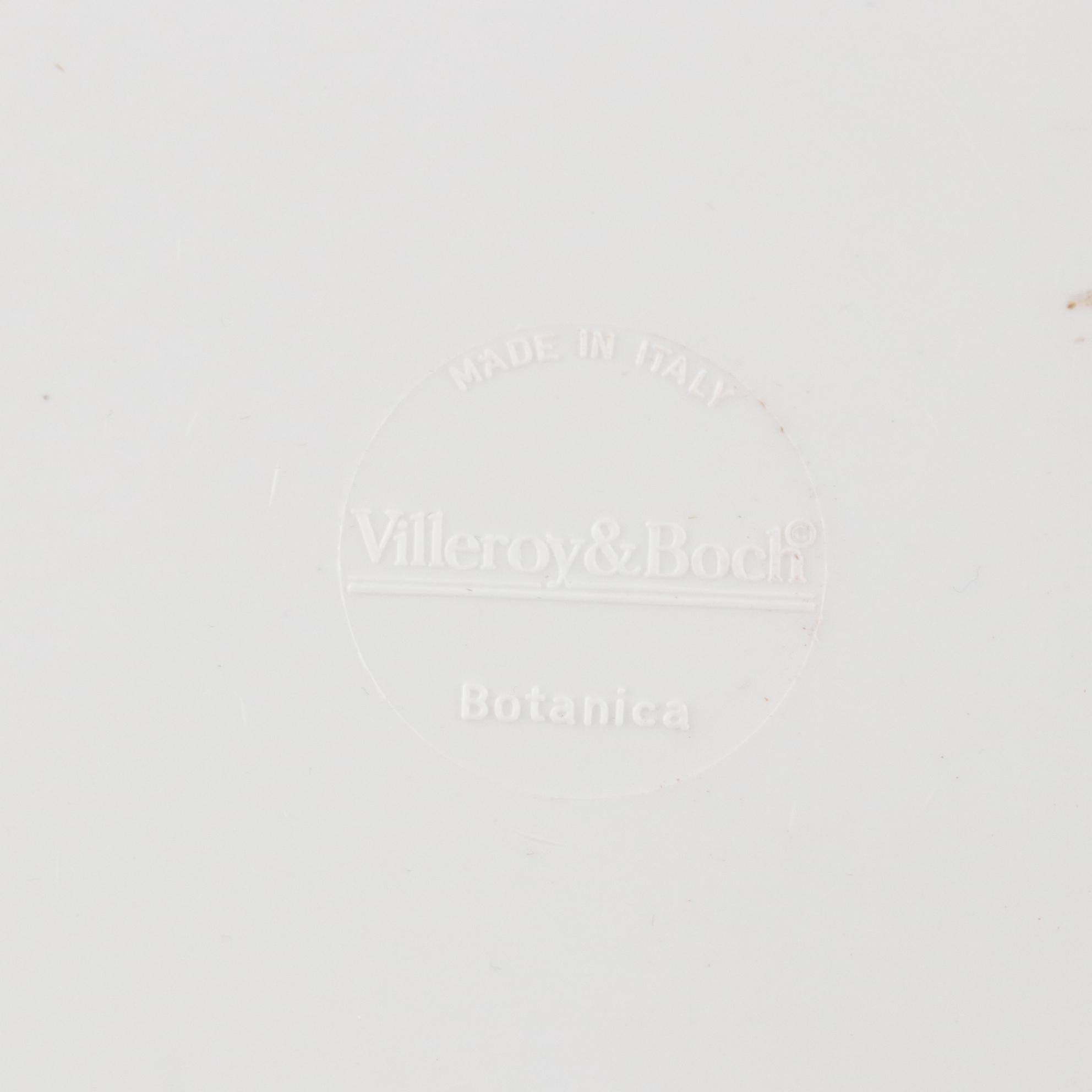 Villeroy & Boch "Botanica" Ceramic Candlesticks, Votive Holders and Plastic Tray