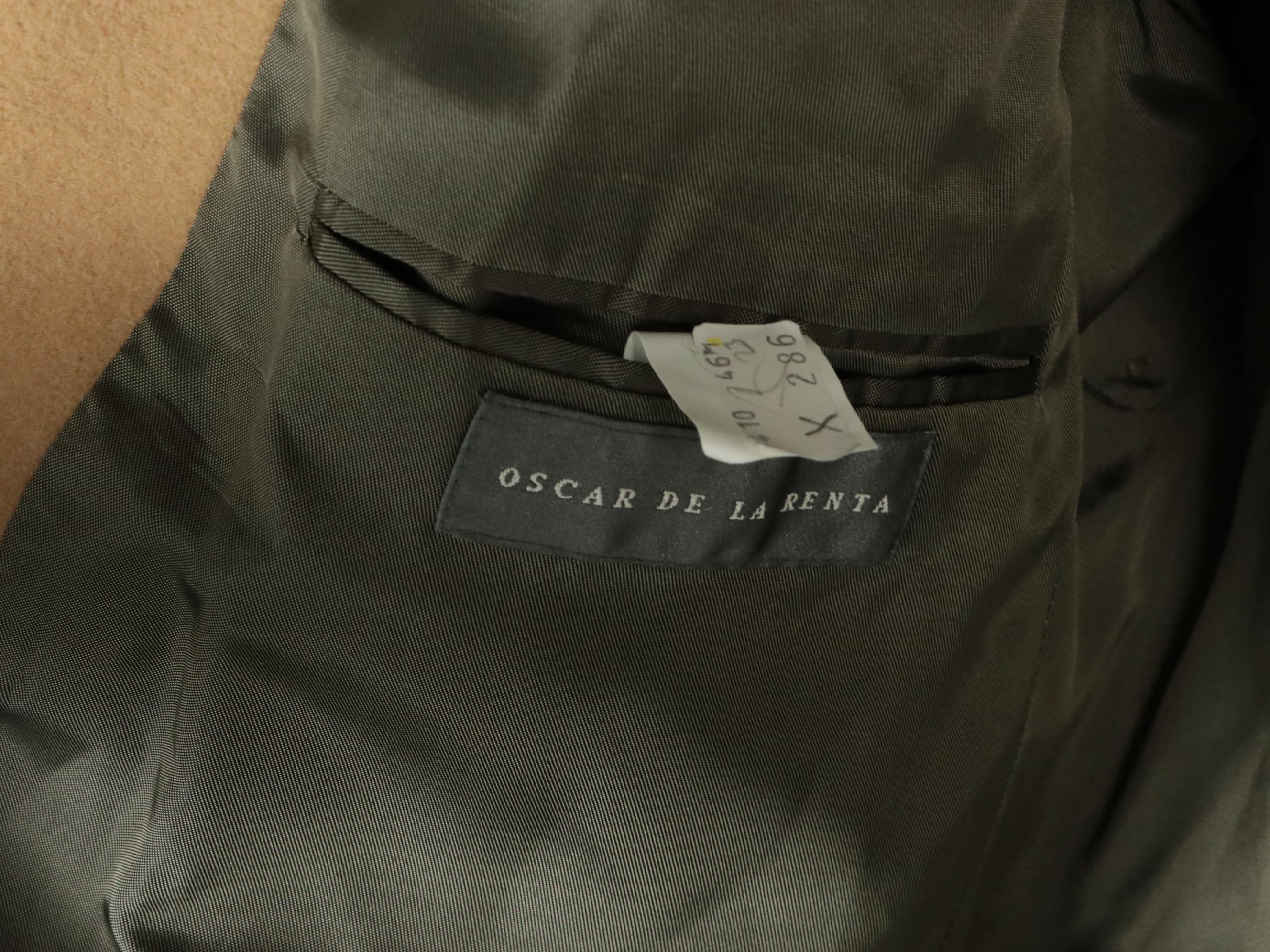 Men's Oscar de la Renta Tan Cashmere and Wool Tweed Sport Coats