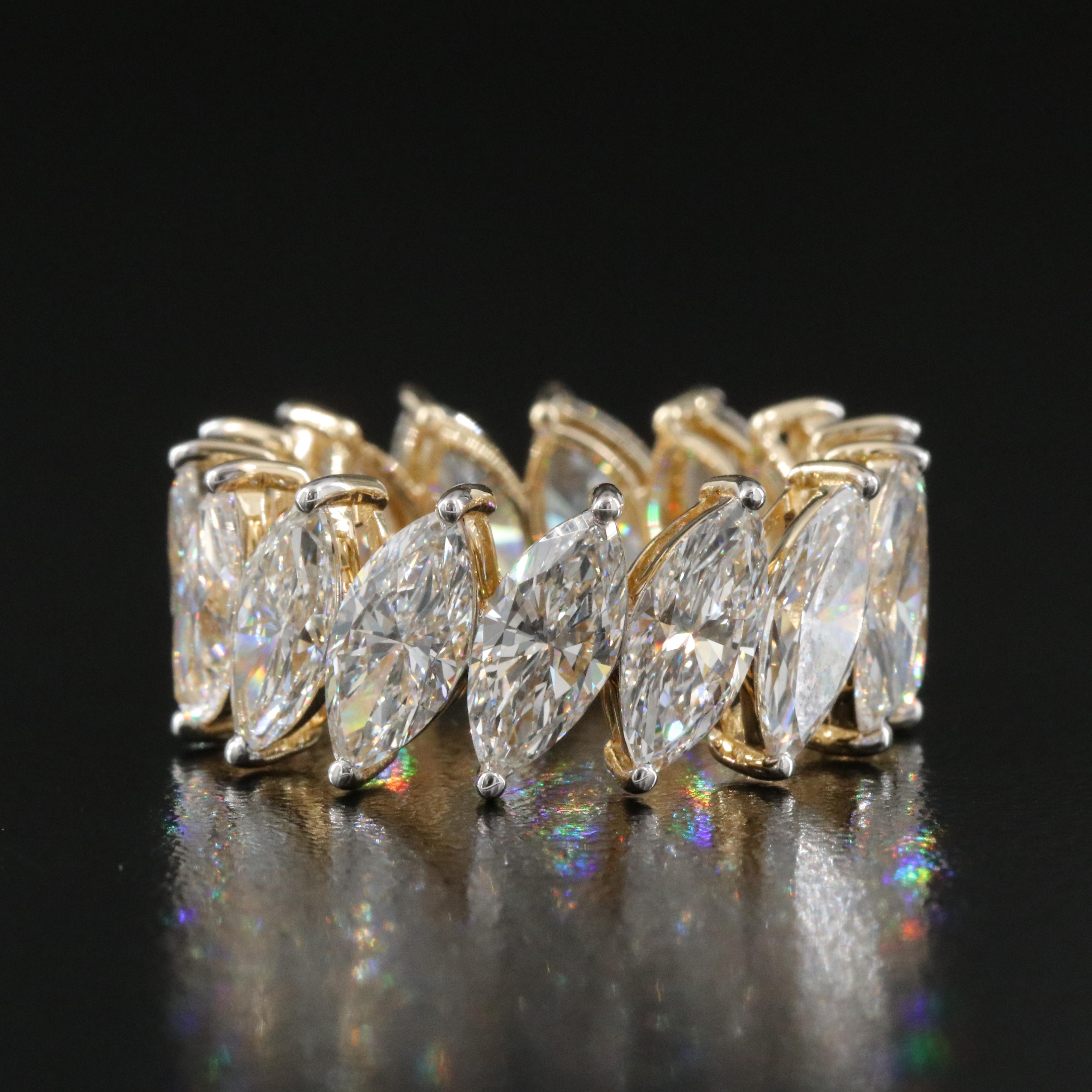 14K 10.23 CTW Lab Grown Diamond Eternity Band