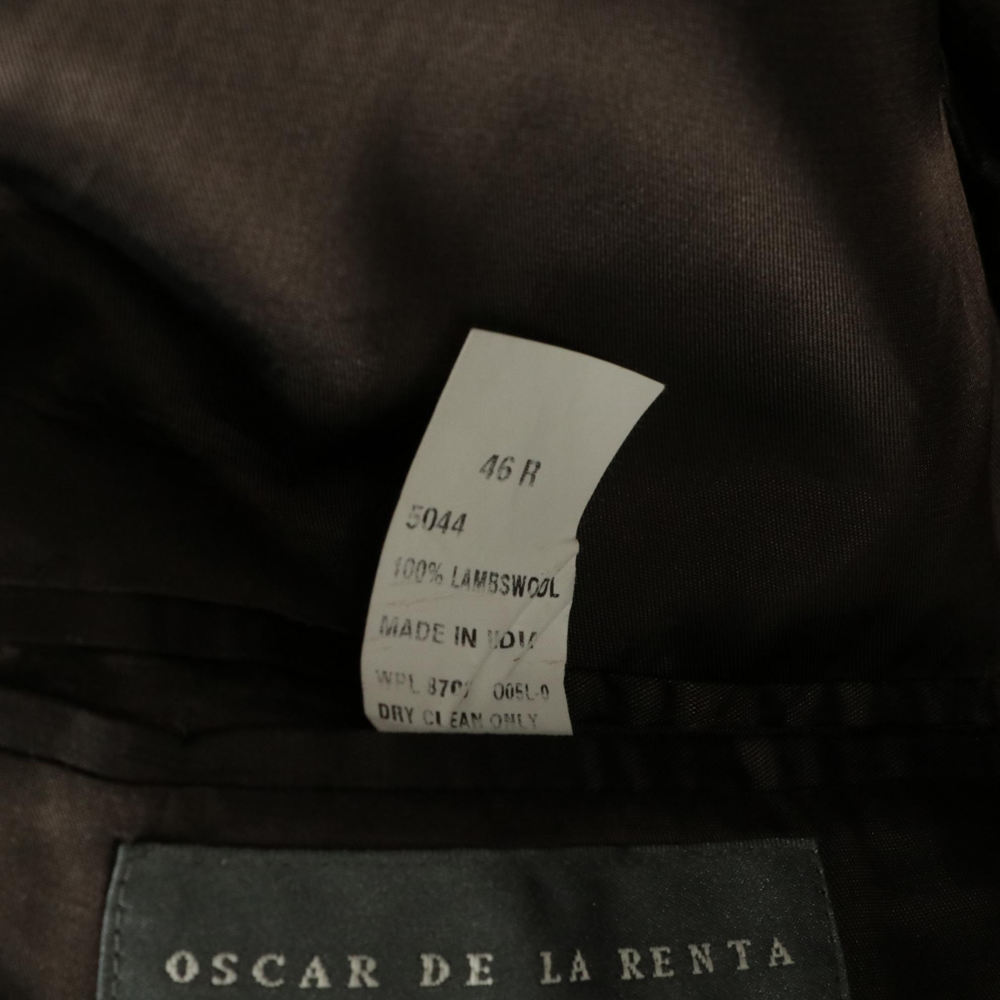 Men's Oscar de la Renta Tan Cashmere and Wool Tweed Sport Coats