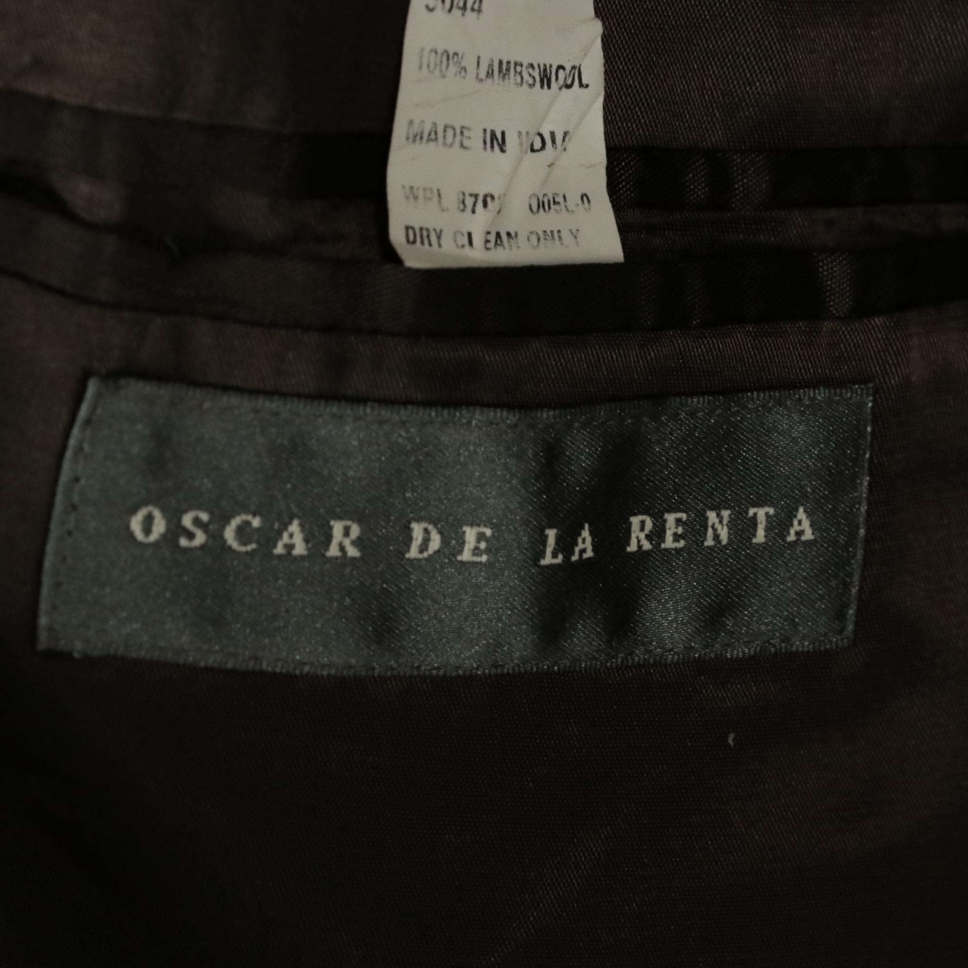 Men's Oscar de la Renta Tan Cashmere and Wool Tweed Sport Coats