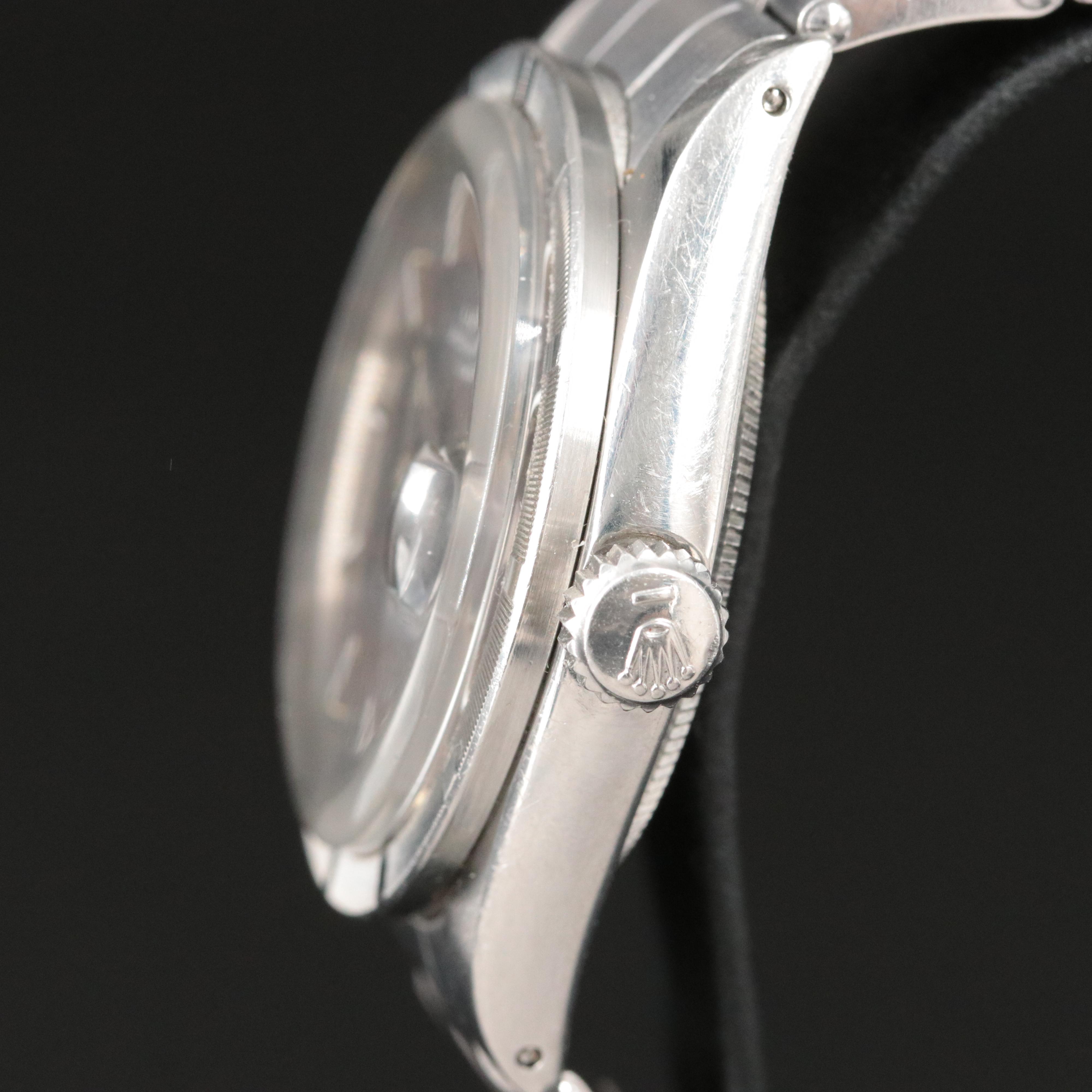 Rolex Oyster Perpetual Date 1501 Grey 34mm Steel Automatic Watch