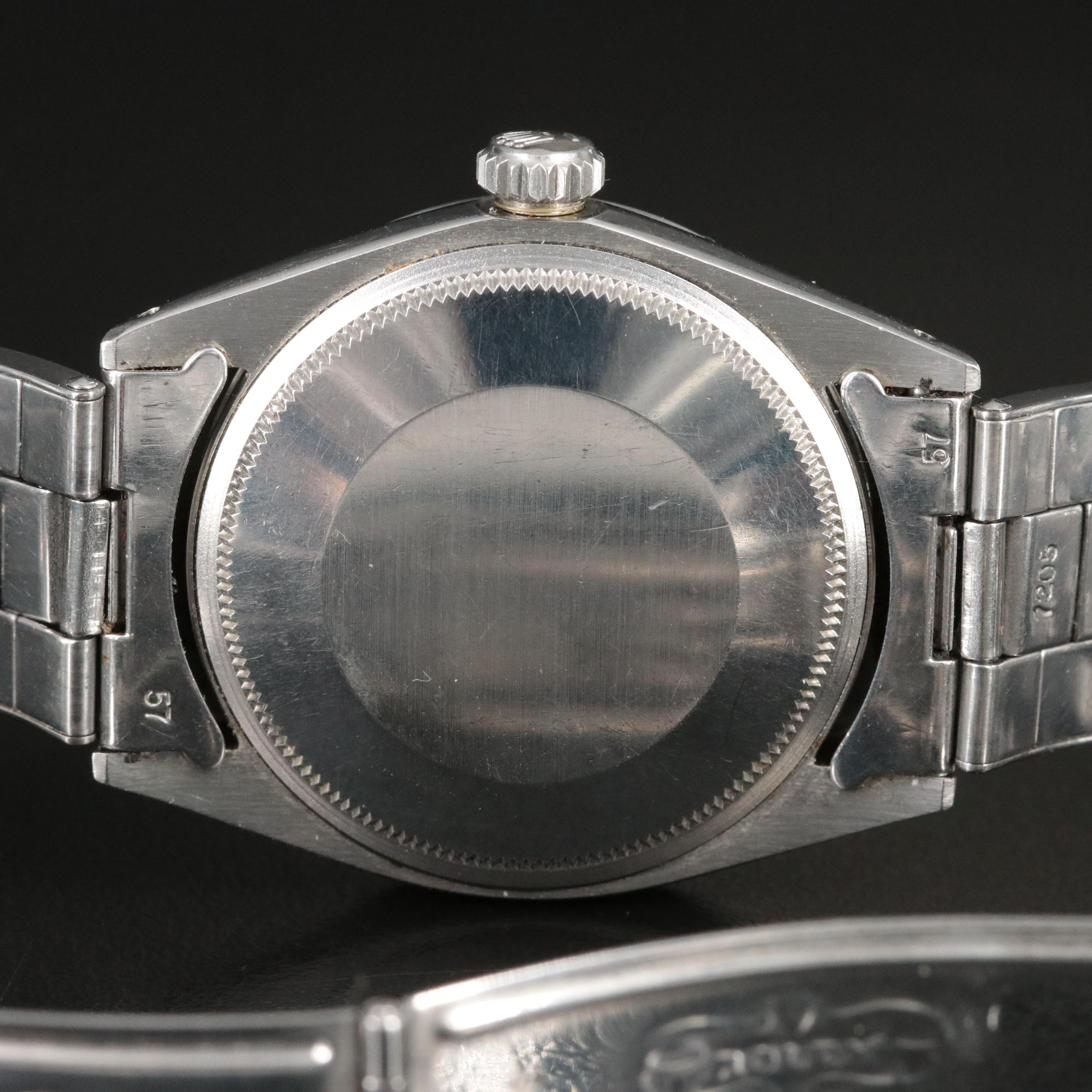 Rolex Oyster Perpetual Date 1501 Grey 34mm Steel Automatic Watch