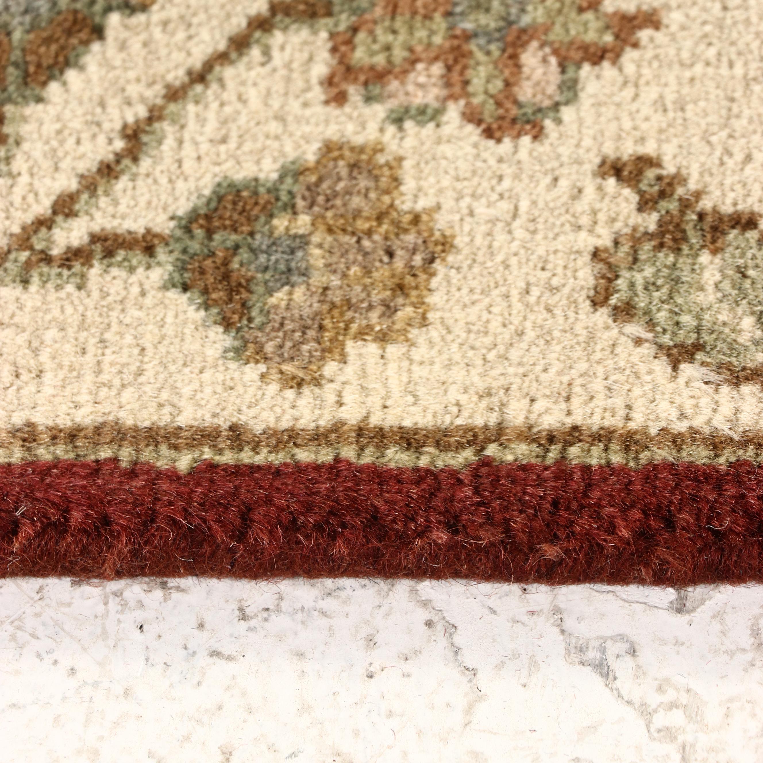 2'7 x 12'6 Hand-Knotted Indian Agra Carpet Runner