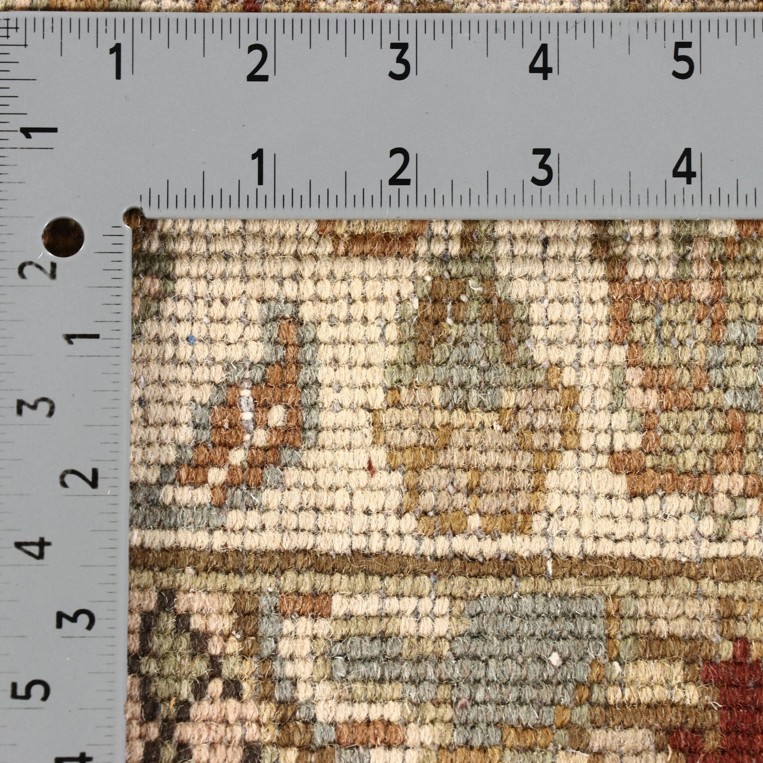 2'7 x 12'6 Hand-Knotted Indian Agra Carpet Runner