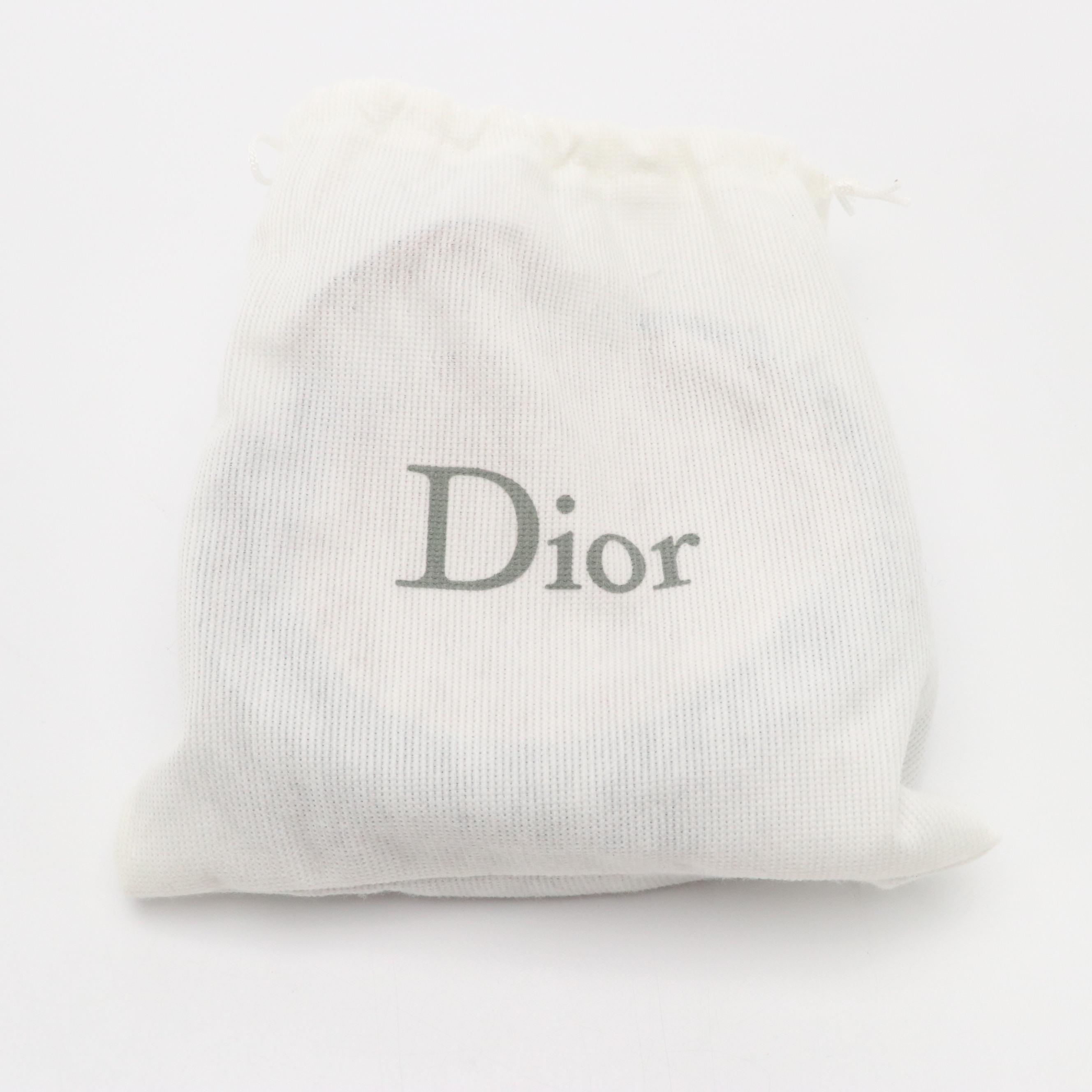 Christian Dior Black Leather Dior Belt