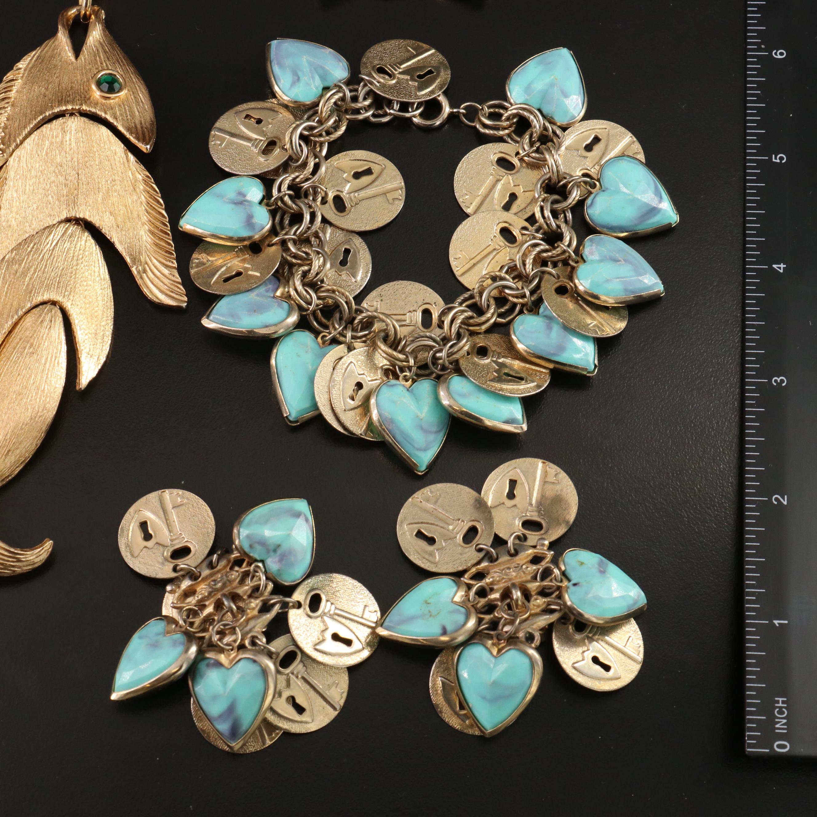 1970s Gold-Tone Costume Jewelry Collection