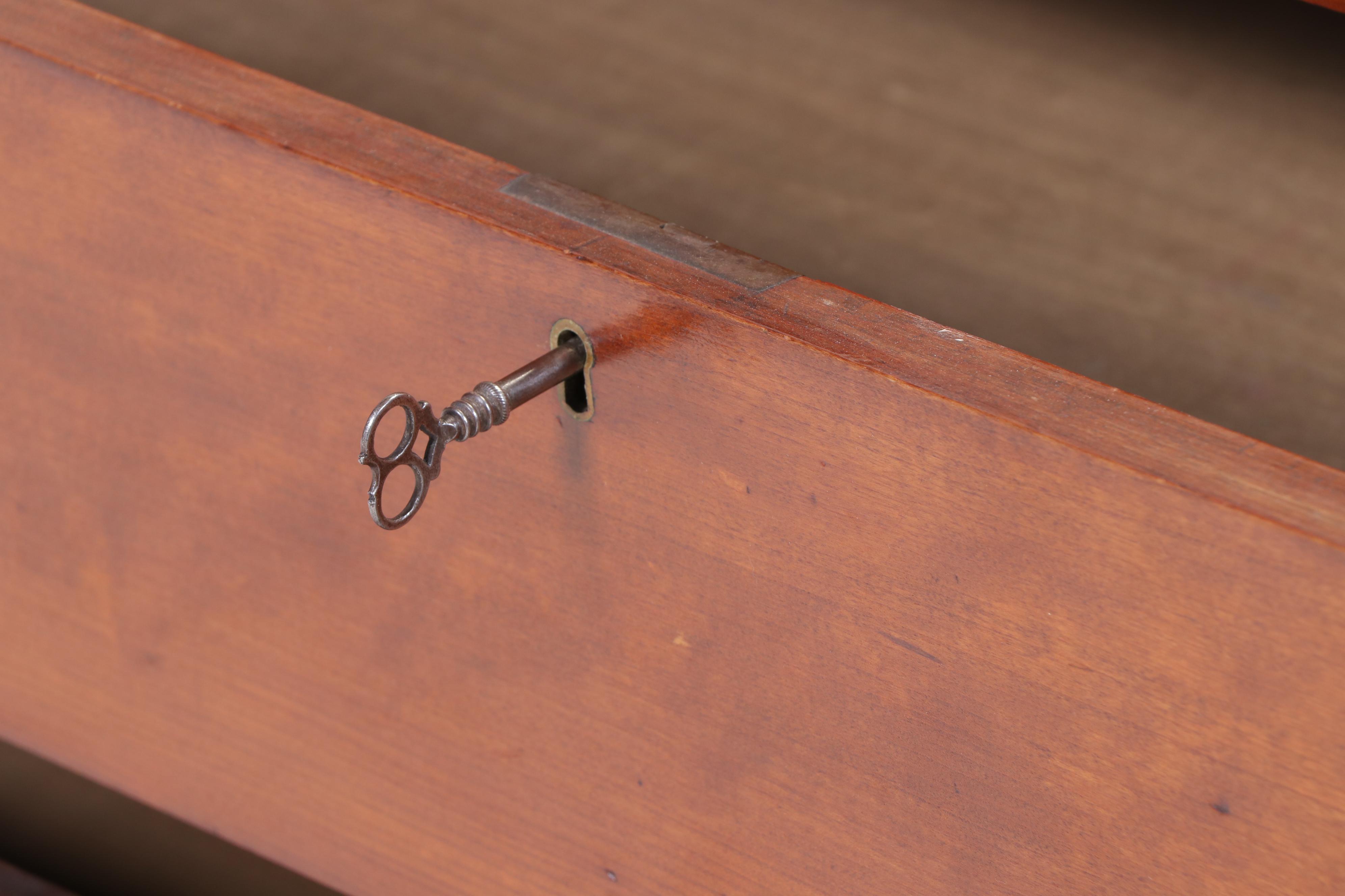 American Empire Cherrywood Deck-Top Chest of Drawers, Mid-19th Century