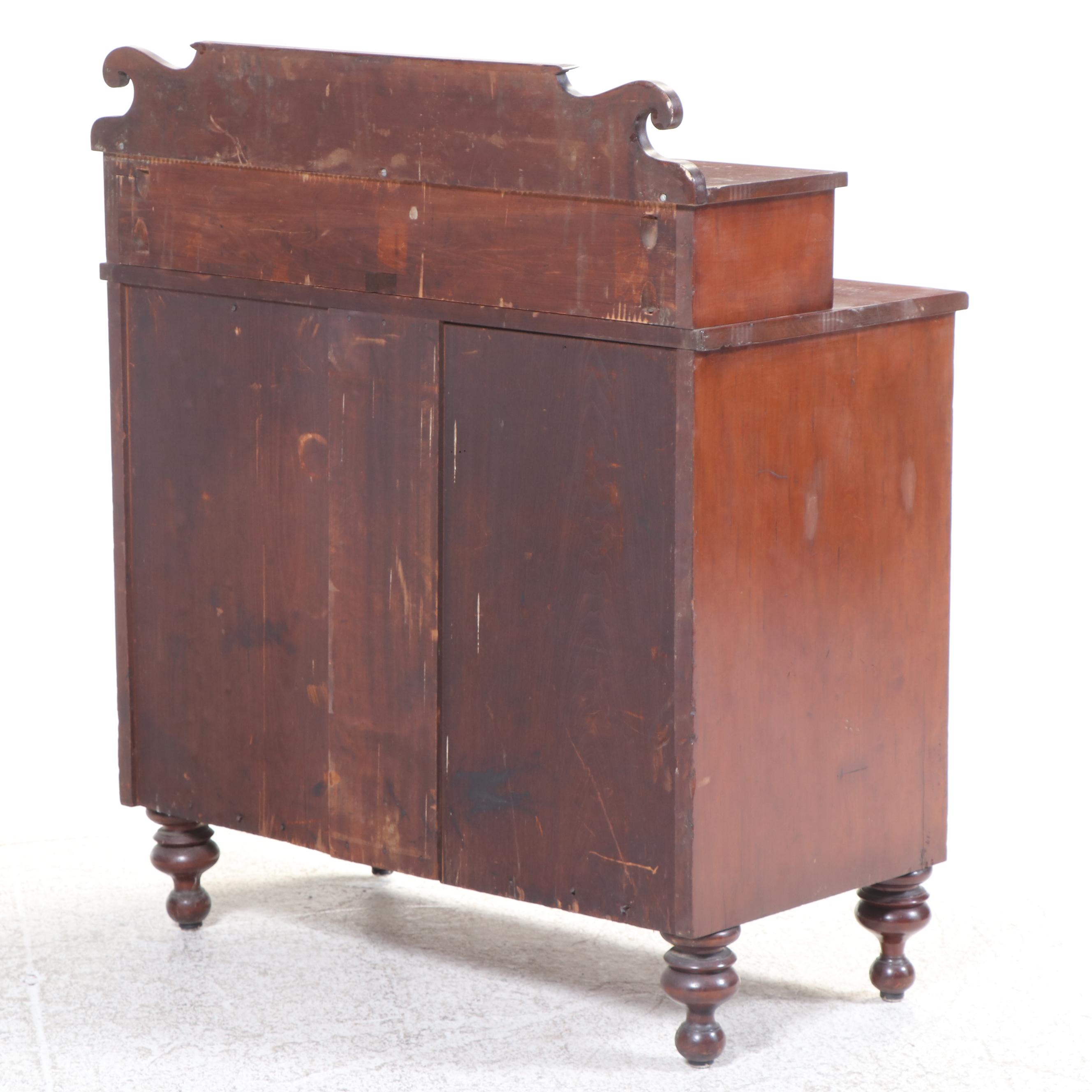 American Empire Cherrywood Deck-Top Chest of Drawers, Mid-19th Century